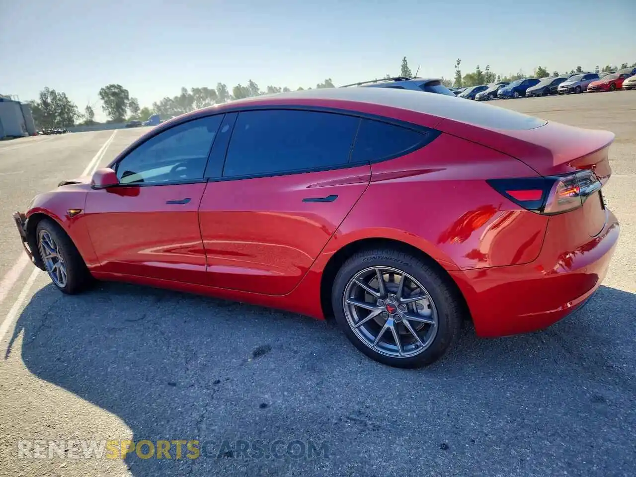 2 Photograph of a damaged car 5YJ3E1EB1MF998584 TESLA MODEL 3 2021