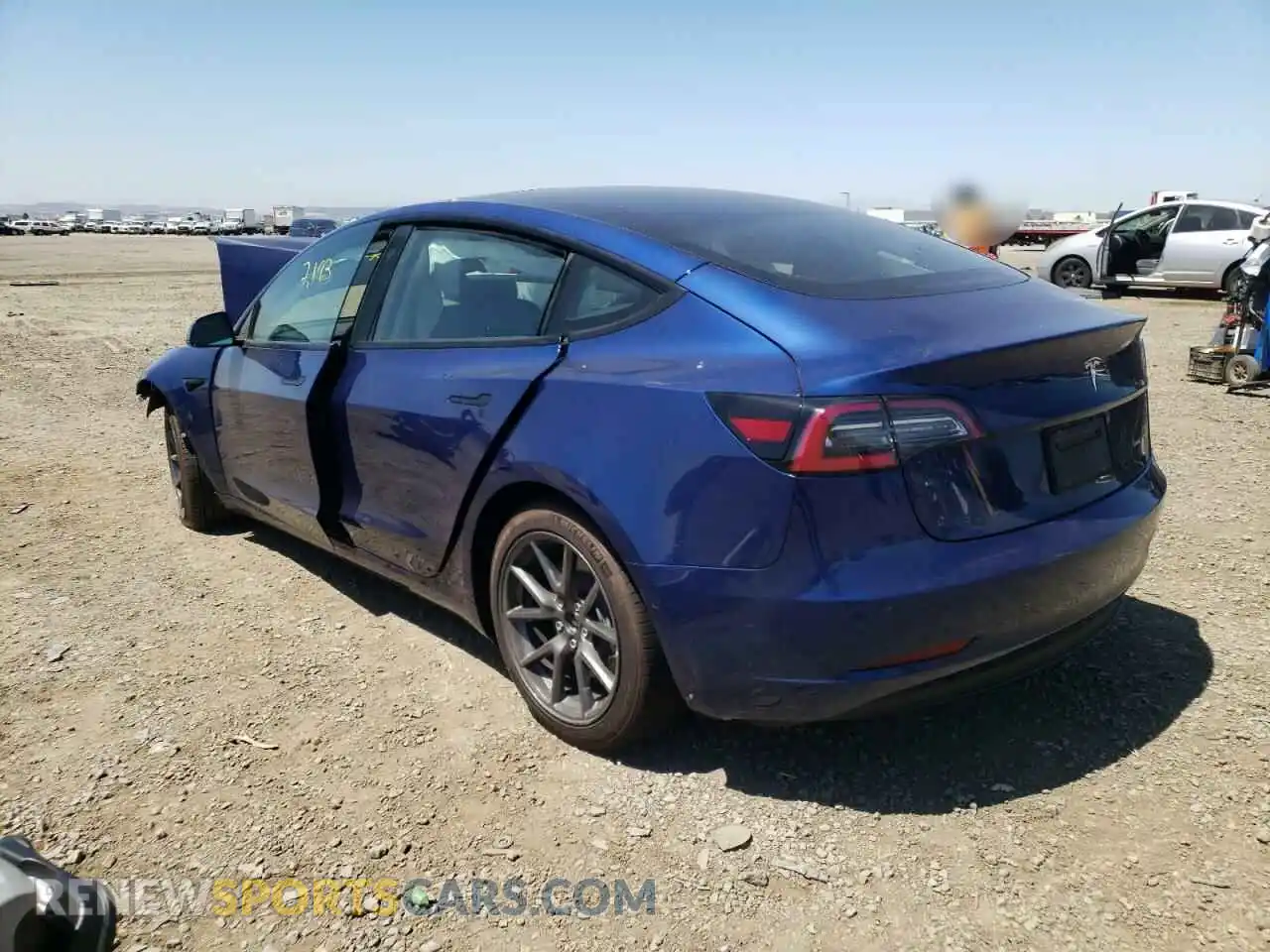 3 Photograph of a damaged car 5YJ3E1EB2MF003584 TESLA MODEL 3 2021