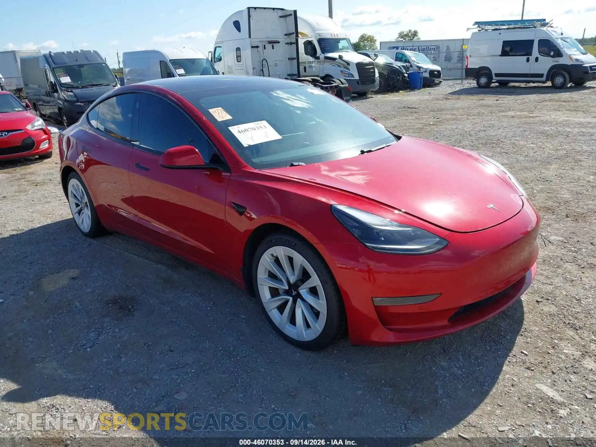 1 Фотография поврежденного автомобиля 5YJ3E1EB2MF013130 TESLA MODEL 3 2021