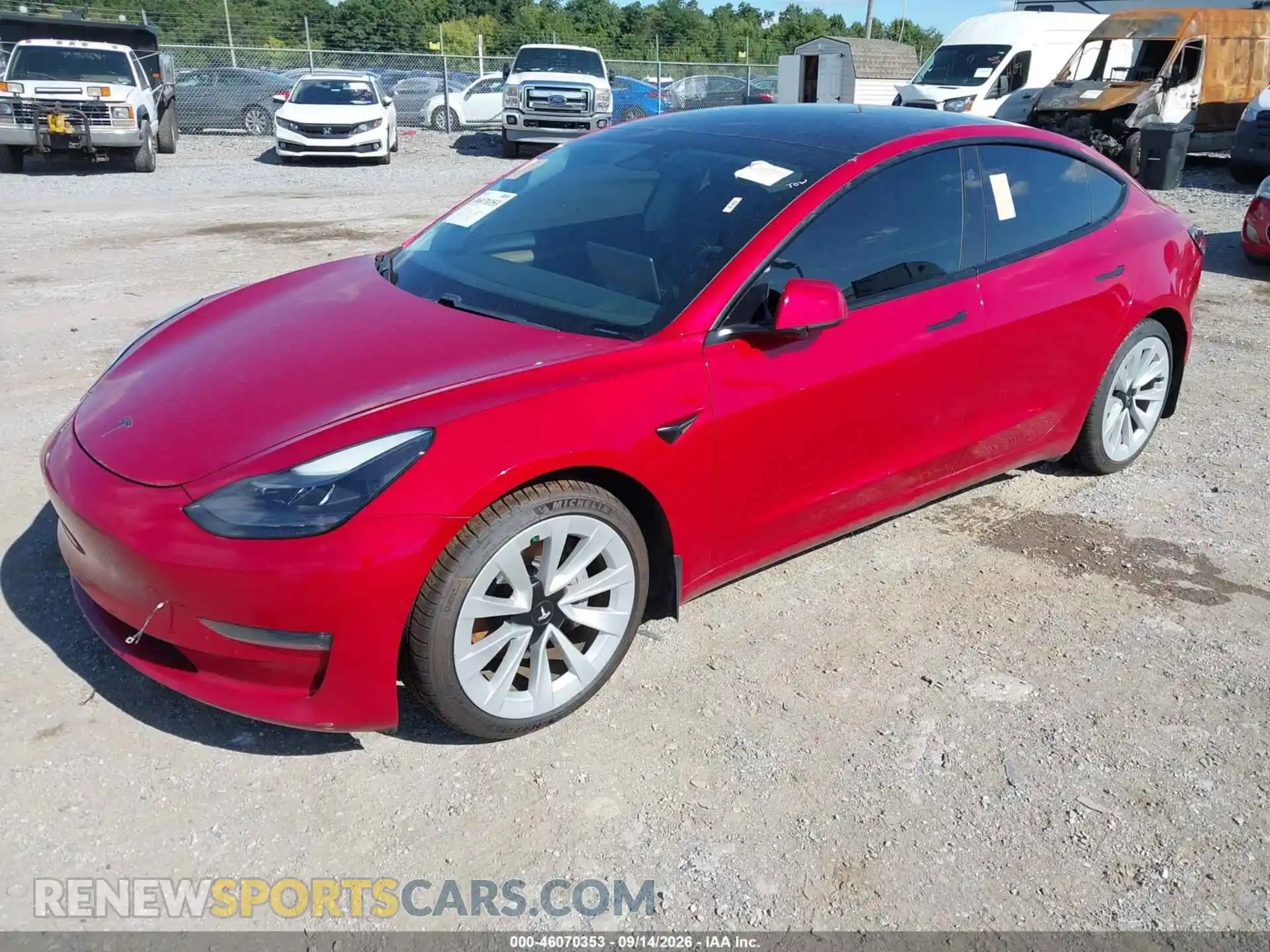 2 Фотография поврежденного автомобиля 5YJ3E1EB2MF013130 TESLA MODEL 3 2021