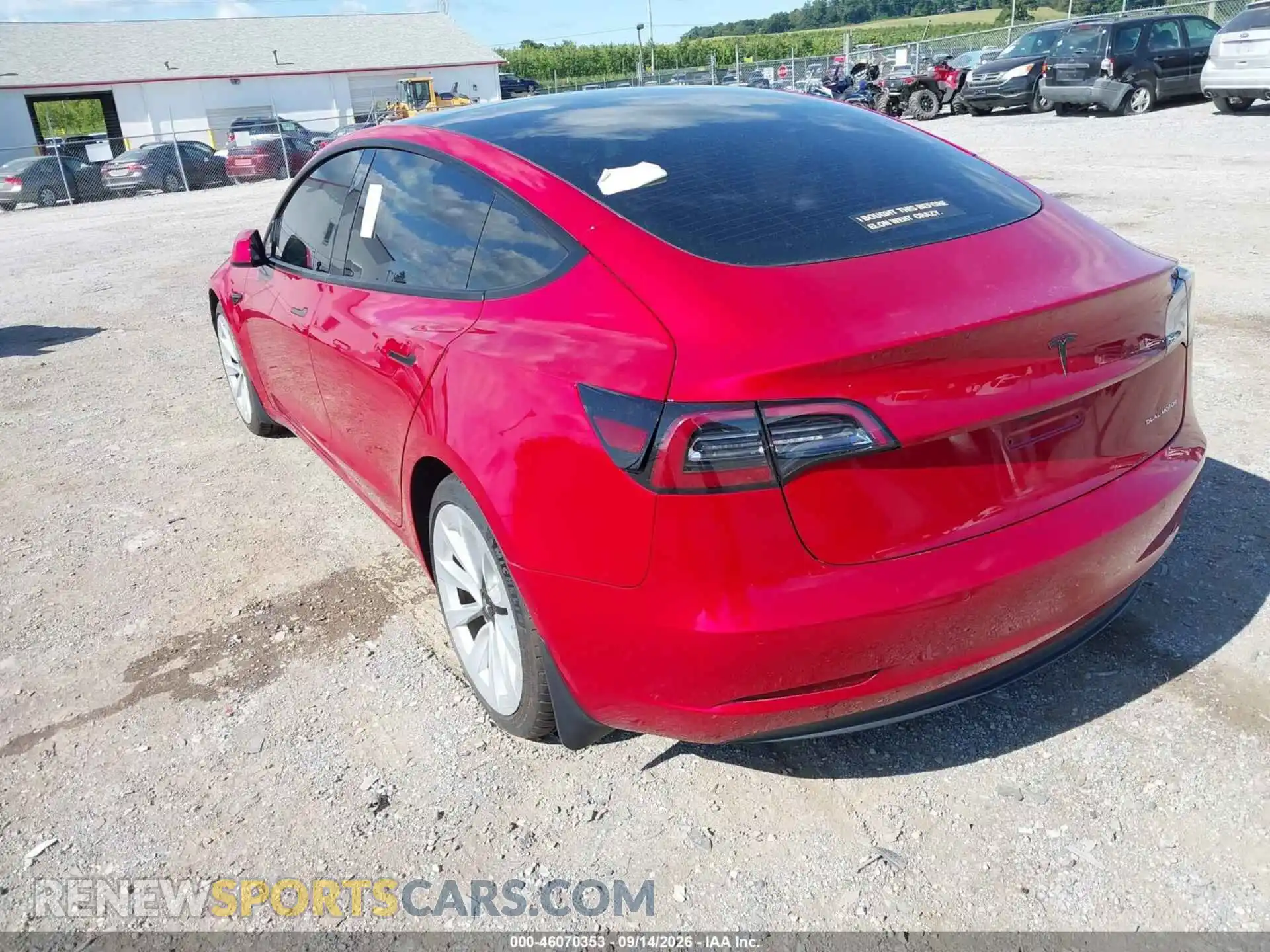 3 Фотография поврежденного автомобиля 5YJ3E1EB2MF013130 TESLA MODEL 3 2021