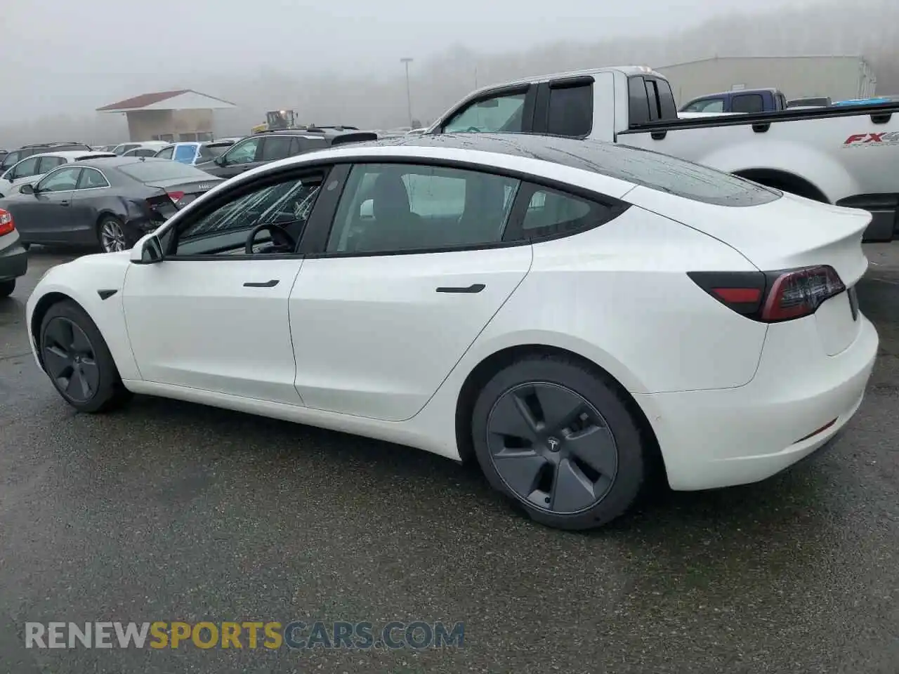 2 Photograph of a damaged car 5YJ3E1EB2MF048413 TESLA MODEL 3 2021