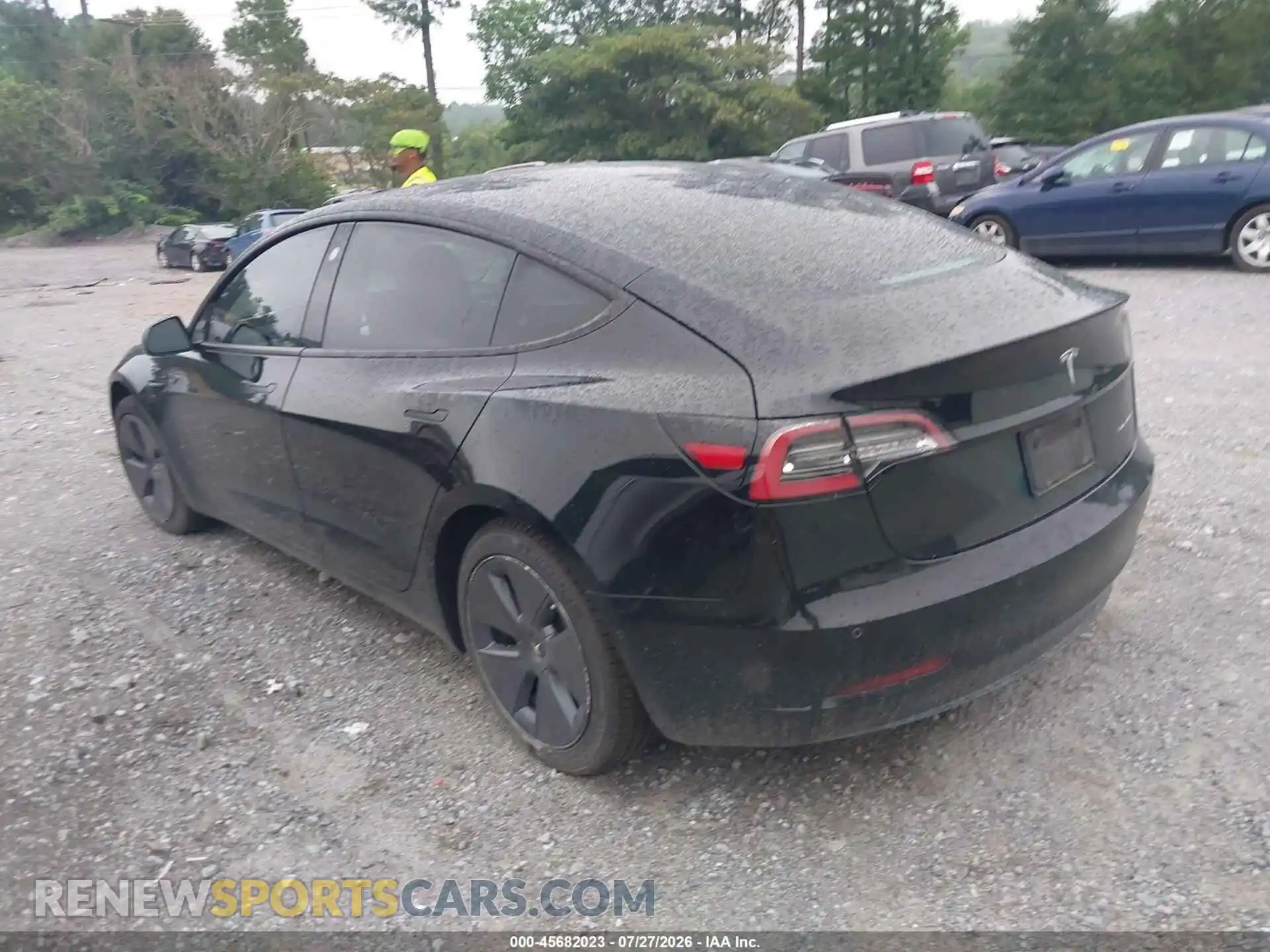 3 Photograph of a damaged car 5YJ3E1EB2MF049562 TESLA MODEL 3 2021
