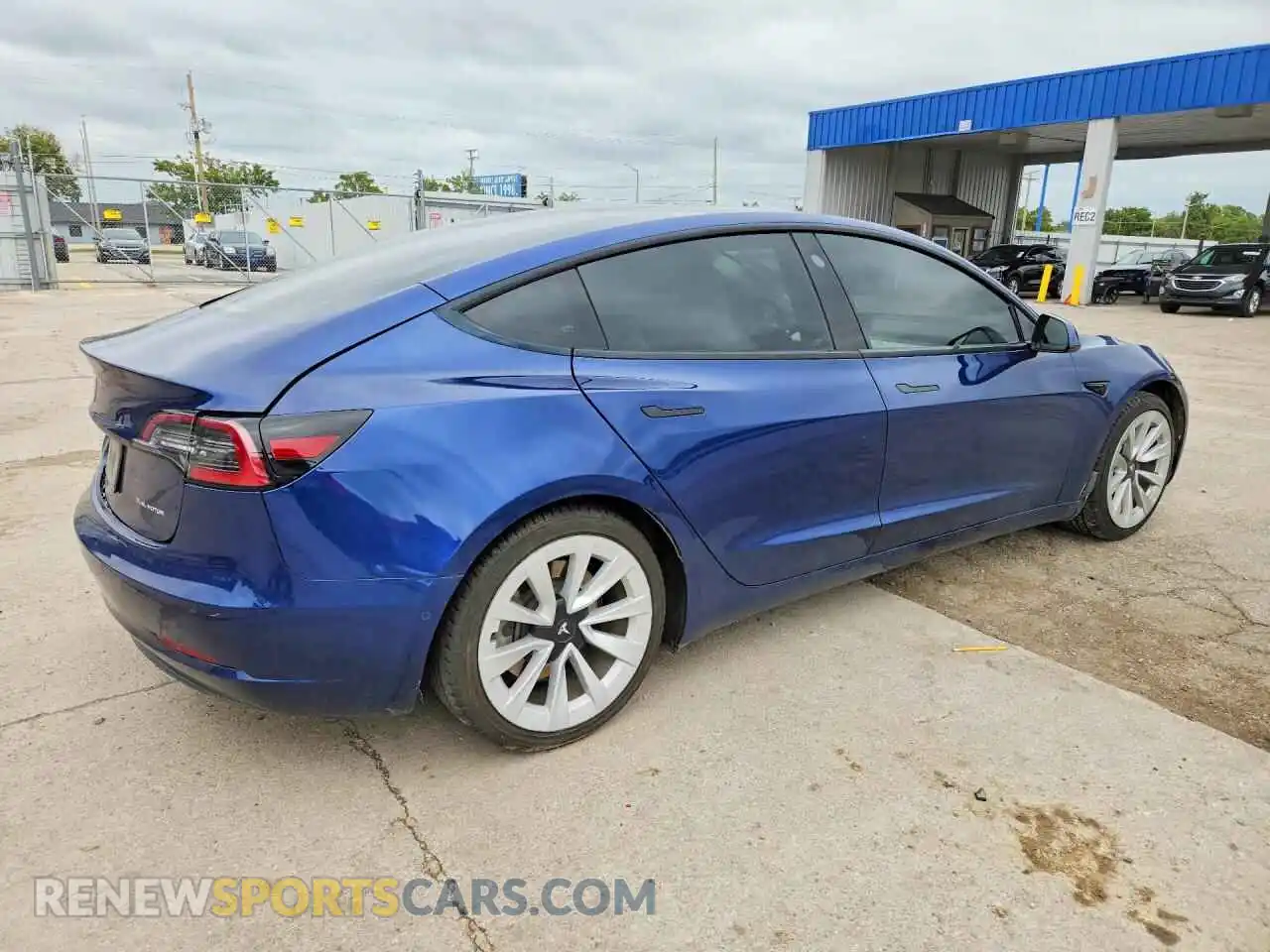 3 Фотография поврежденного автомобиля 5YJ3E1EB2MF057175 TESLA MODEL 3 2021