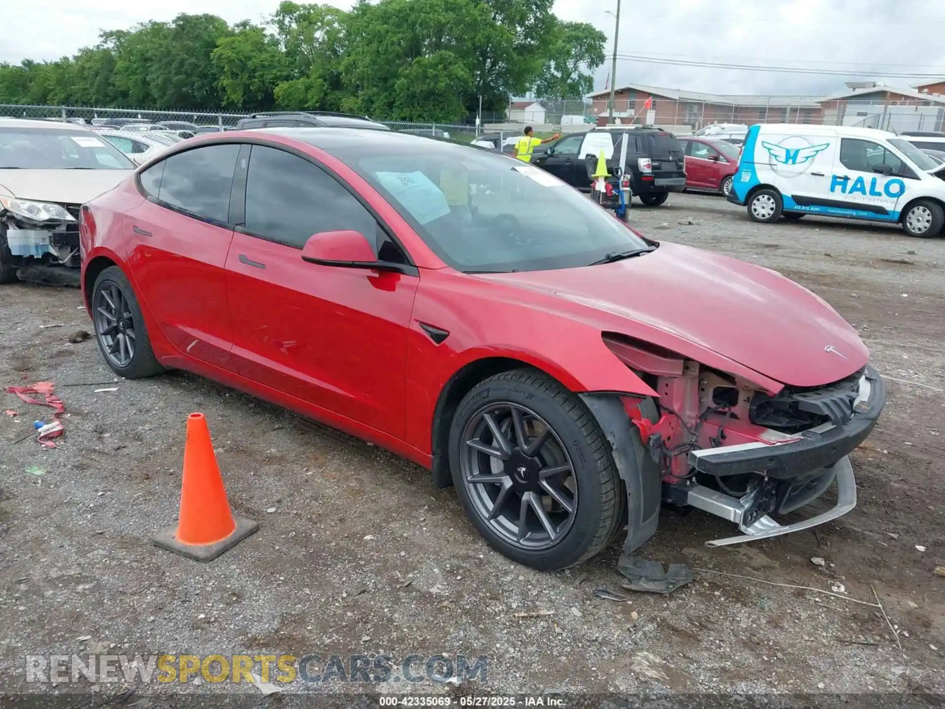 1 fotografías del automóvil dañado 5YJ3E1EB2MF061663 TESLA MODEL 3 2021