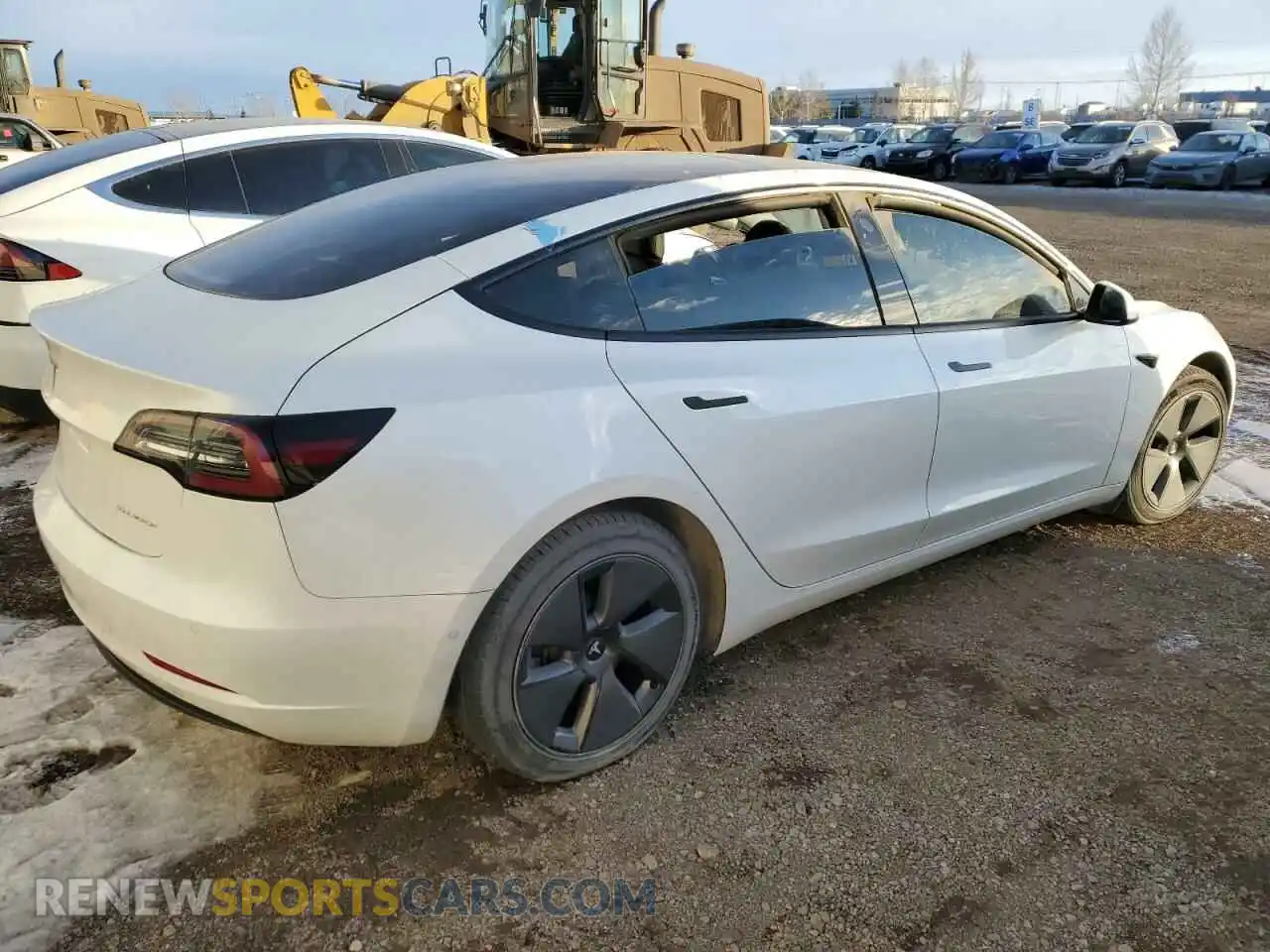 3 Photograph of a damaged car 5YJ3E1EB2MF079712 TESLA MODEL 3 2021