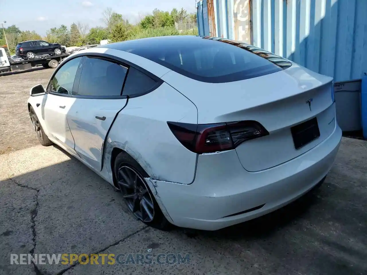 3 Фотография поврежденного автомобиля 5YJ3E1EB2MF924834 TESLA MODEL 3 2021