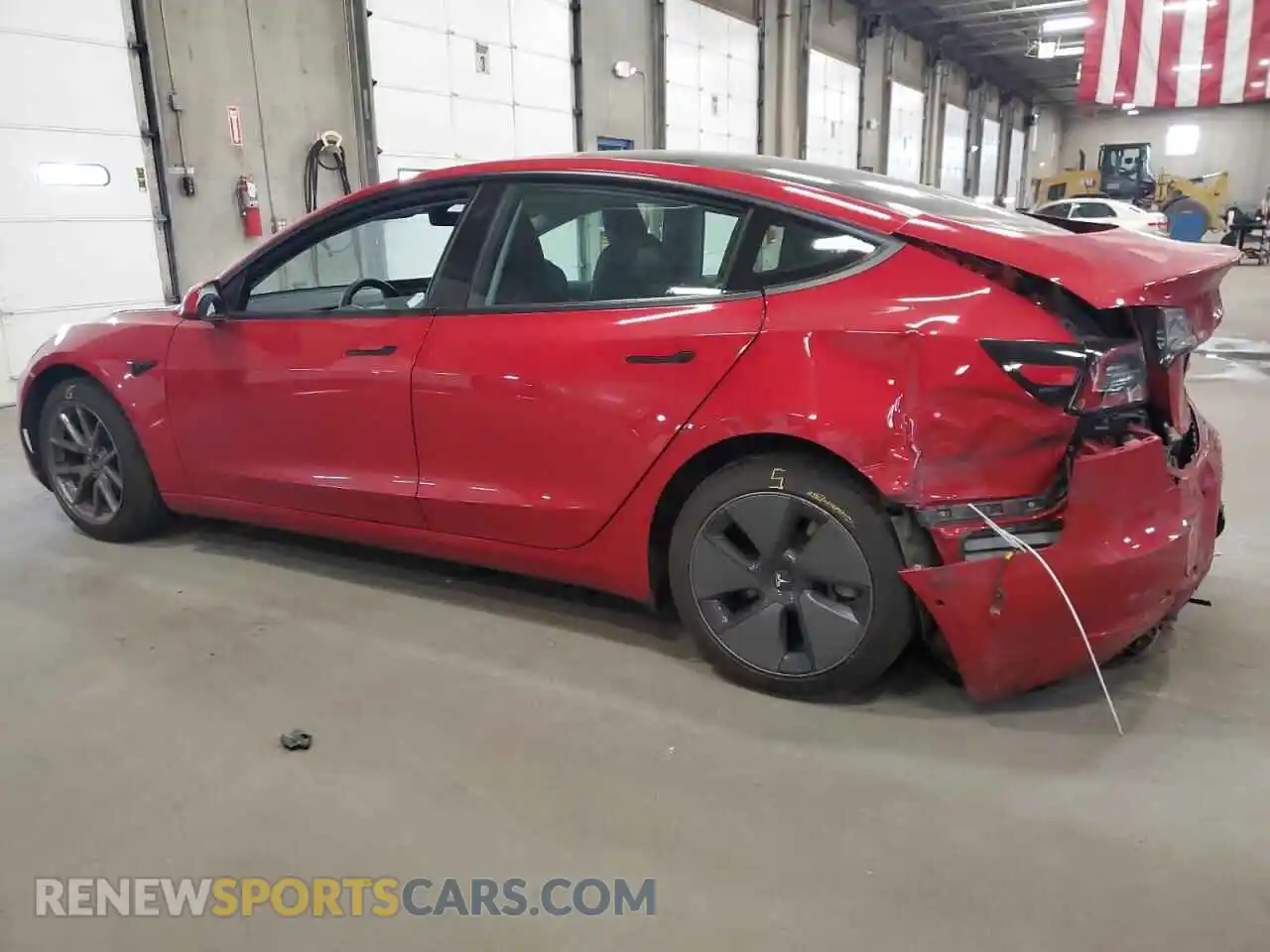 2 Photograph of a damaged car 5YJ3E1EB2MF960782 TESLA MODEL 3 2021