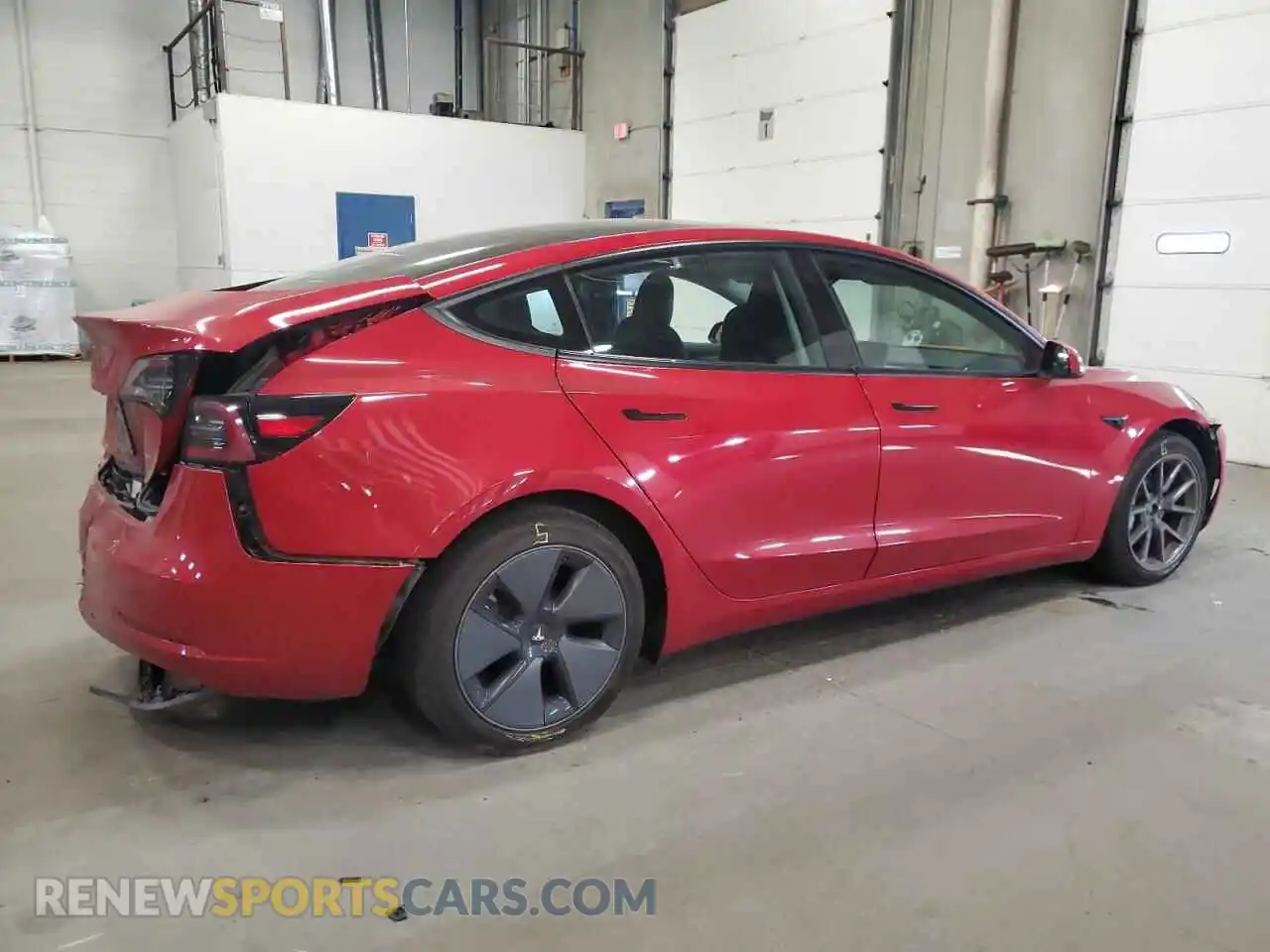 3 Photograph of a damaged car 5YJ3E1EB2MF960782 TESLA MODEL 3 2021