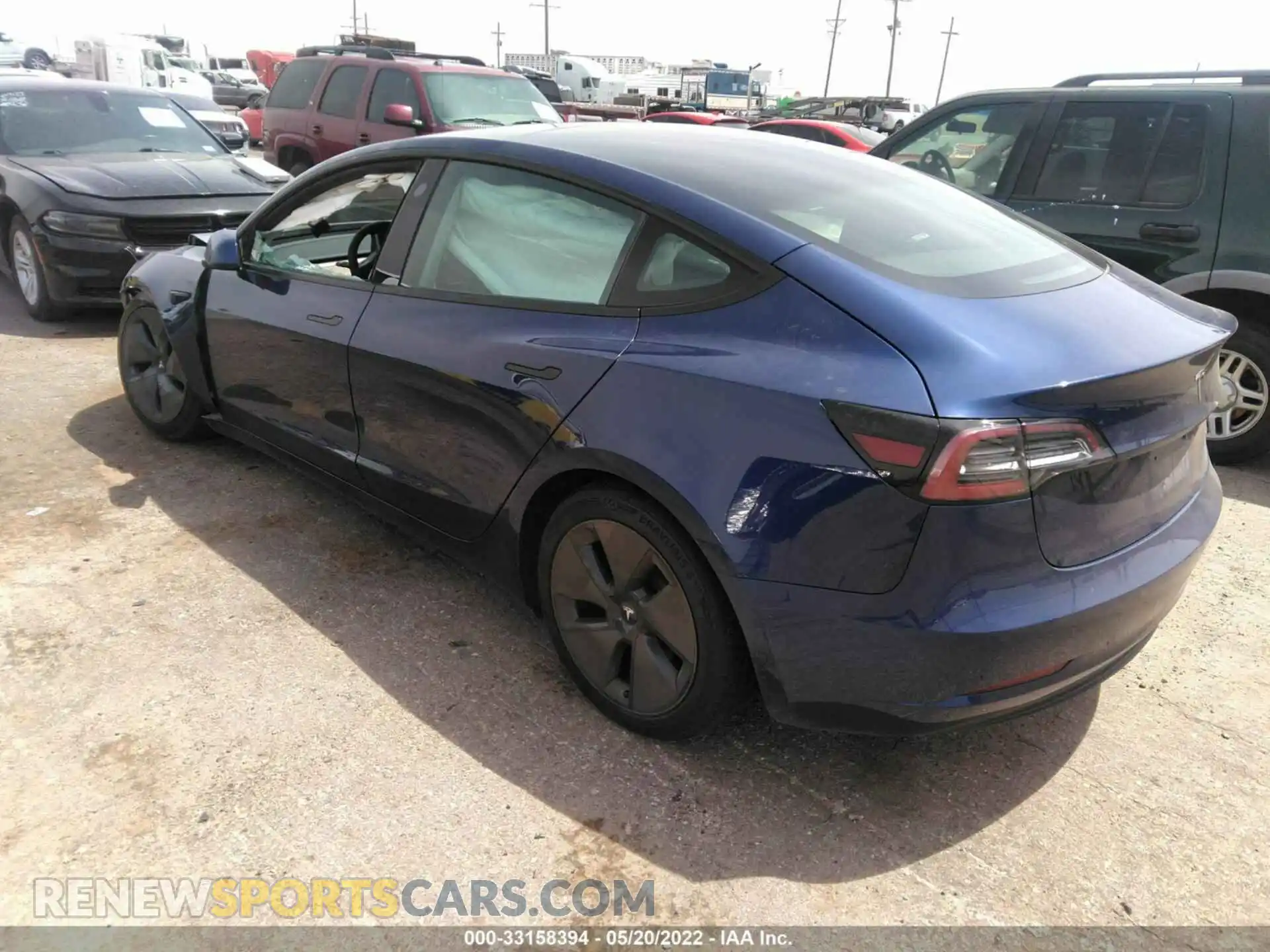 3 Photograph of a damaged car 5YJ3E1EB2MF974889 TESLA MODEL 3 2021