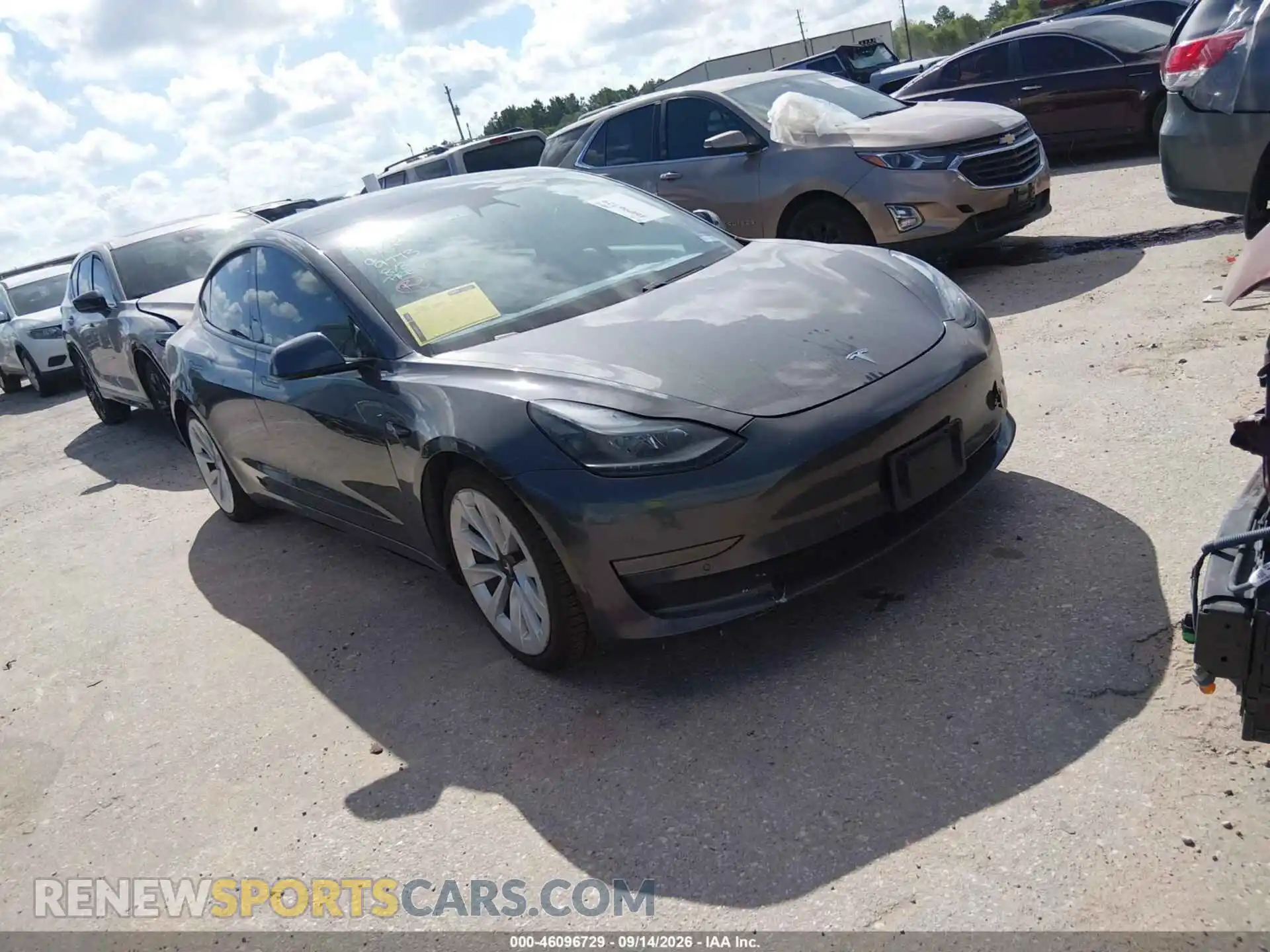 1 Фотография поврежденного автомобиля 5YJ3E1EB2MF975377 TESLA MODEL 3 2021