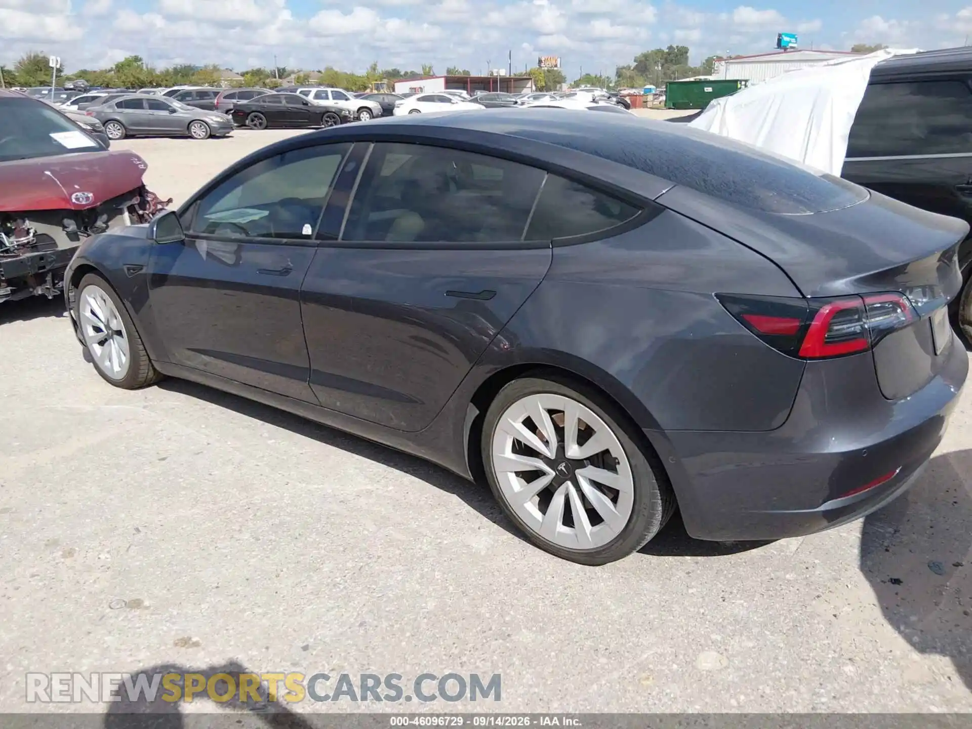 3 Фотография поврежденного автомобиля 5YJ3E1EB2MF975377 TESLA MODEL 3 2021