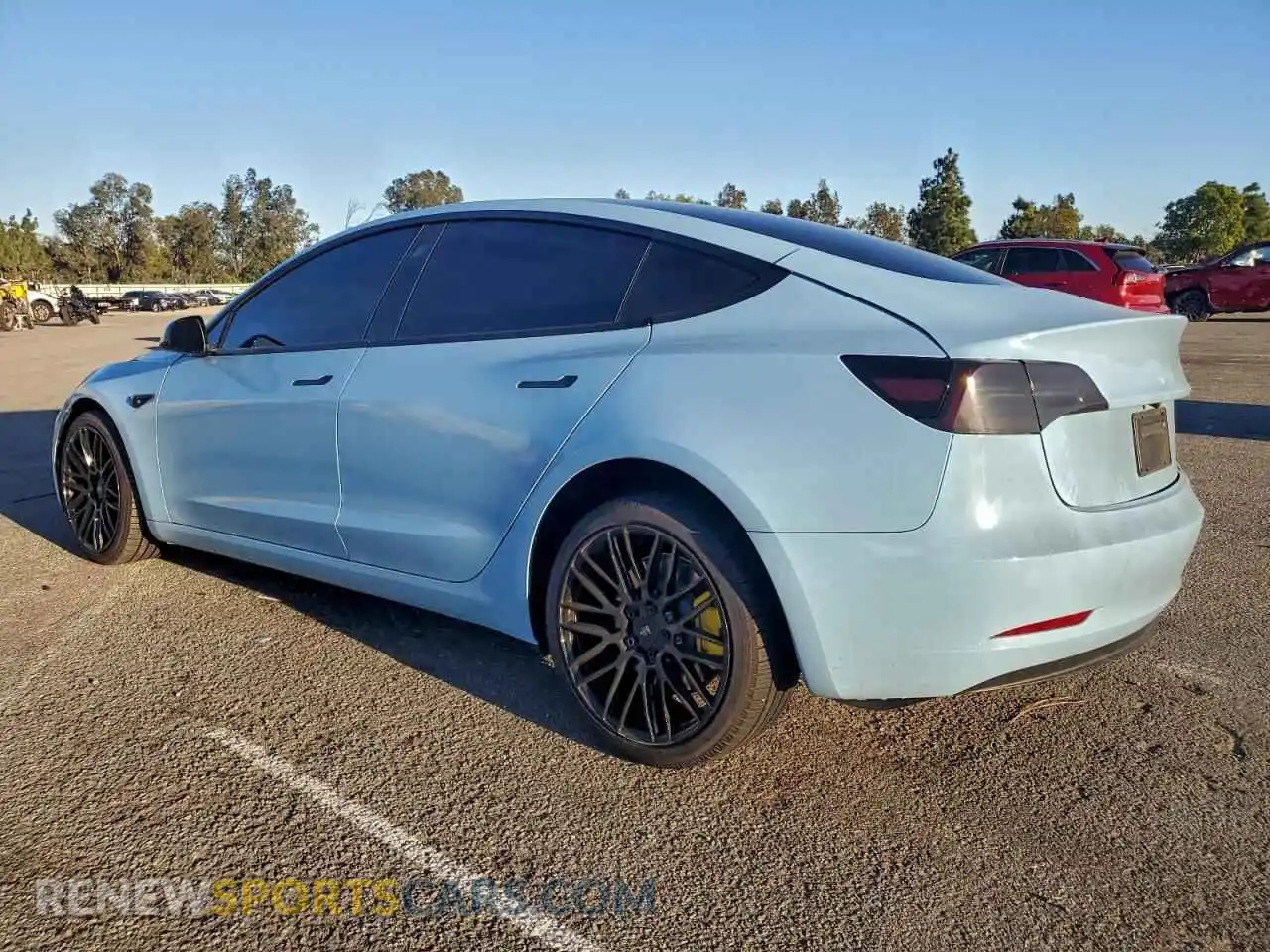 2 Photograph of a damaged car 5YJ3E1EB3MF004291 TESLA MODEL 3 2021
