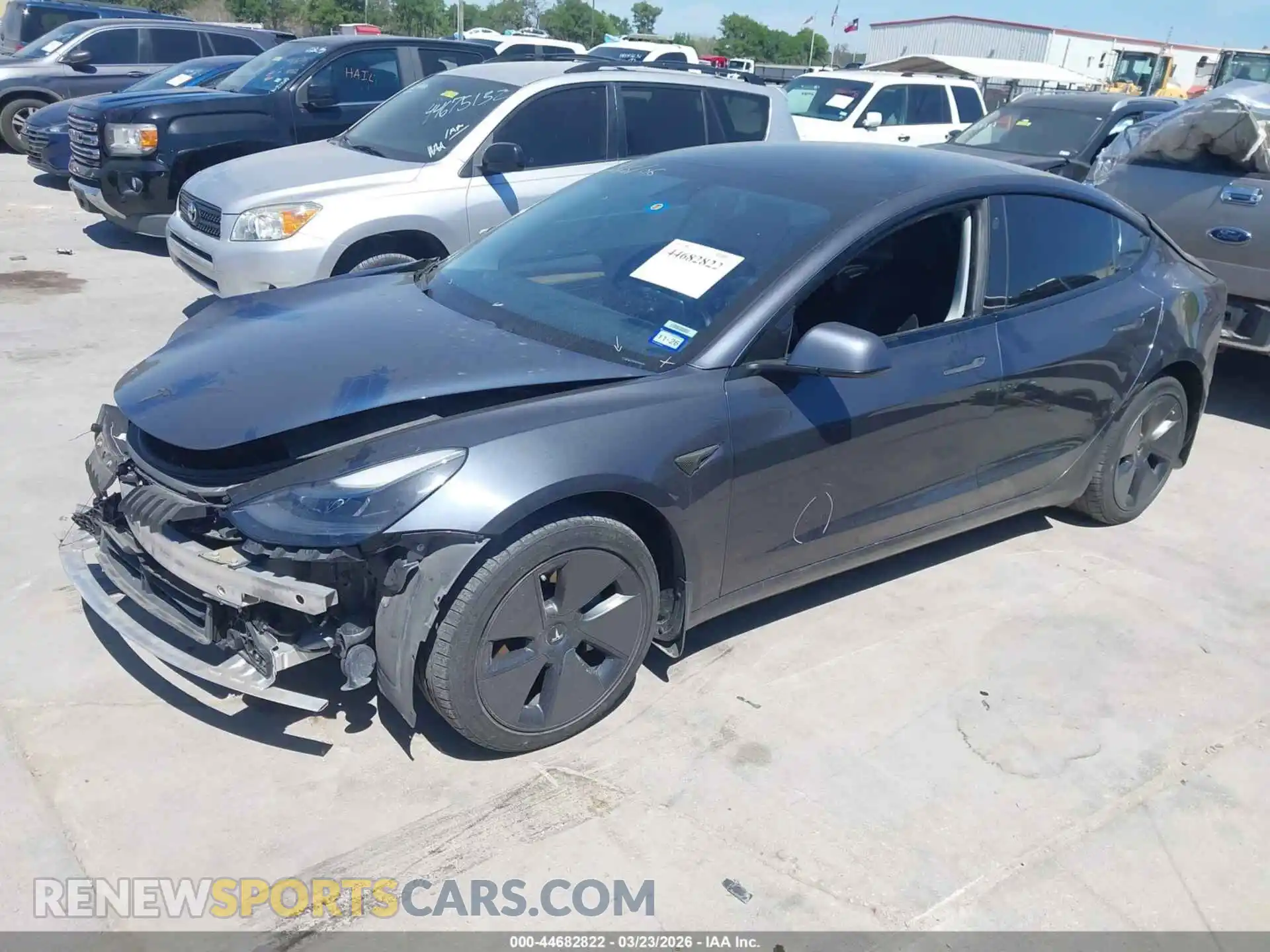 2 Photograph of a damaged car 5YJ3E1EB3MF037890 TESLA MODEL 3 2021