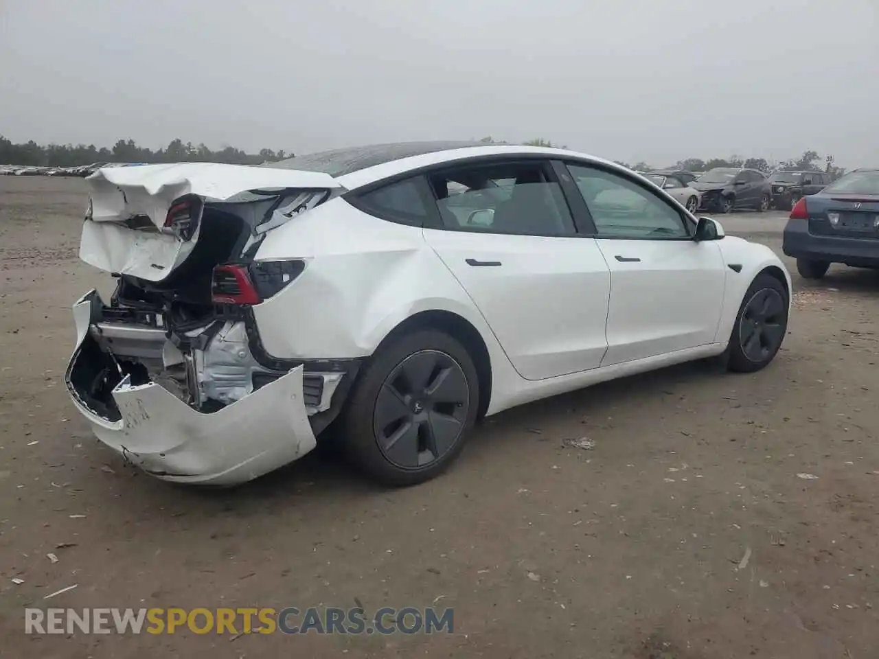 3 Photograph of a damaged car 5YJ3E1EB3MF049831 TESLA MODEL 3 2021