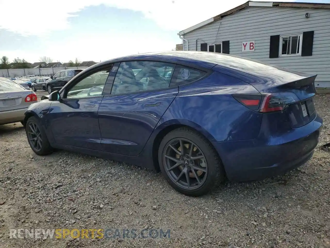 2 Photograph of a damaged car 5YJ3E1EB3MF061042 TESLA MODEL 3 2021