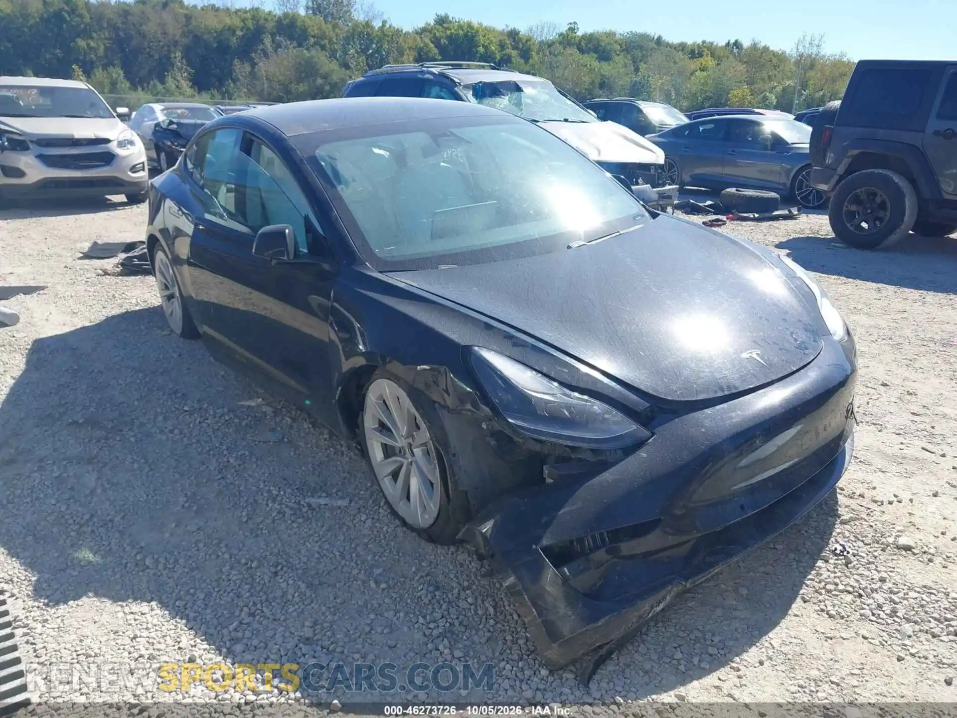 1 Photograph of a damaged car 5YJ3E1EB3MF063499 TESLA MODEL 3 2021