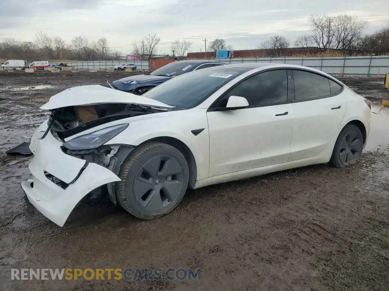 1 Photograph of a damaged car 5YJ3E1EB3MF068539 TESLA MODEL 3 2021