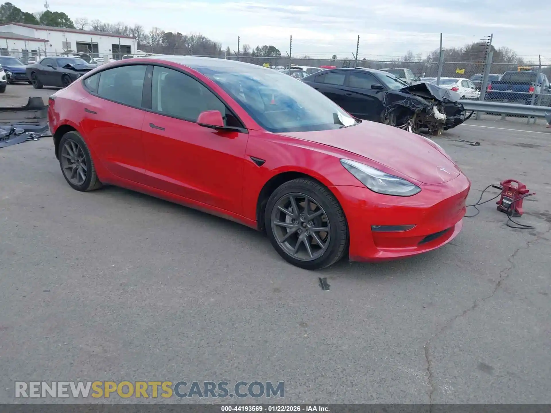 1 Photograph of a damaged car 5YJ3E1EB3MF079735 TESLA MODEL 3 2021