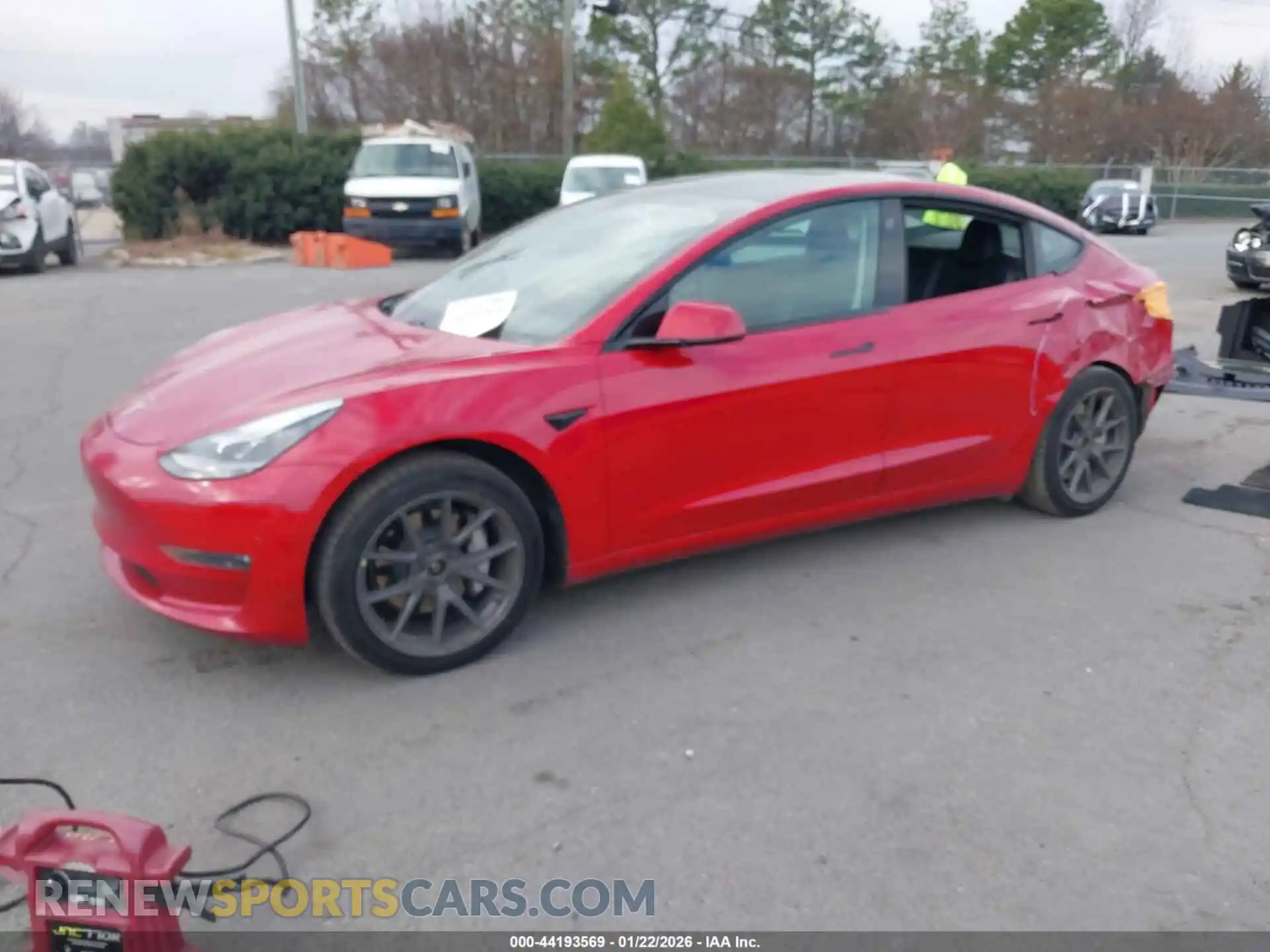 2 Photograph of a damaged car 5YJ3E1EB3MF079735 TESLA MODEL 3 2021