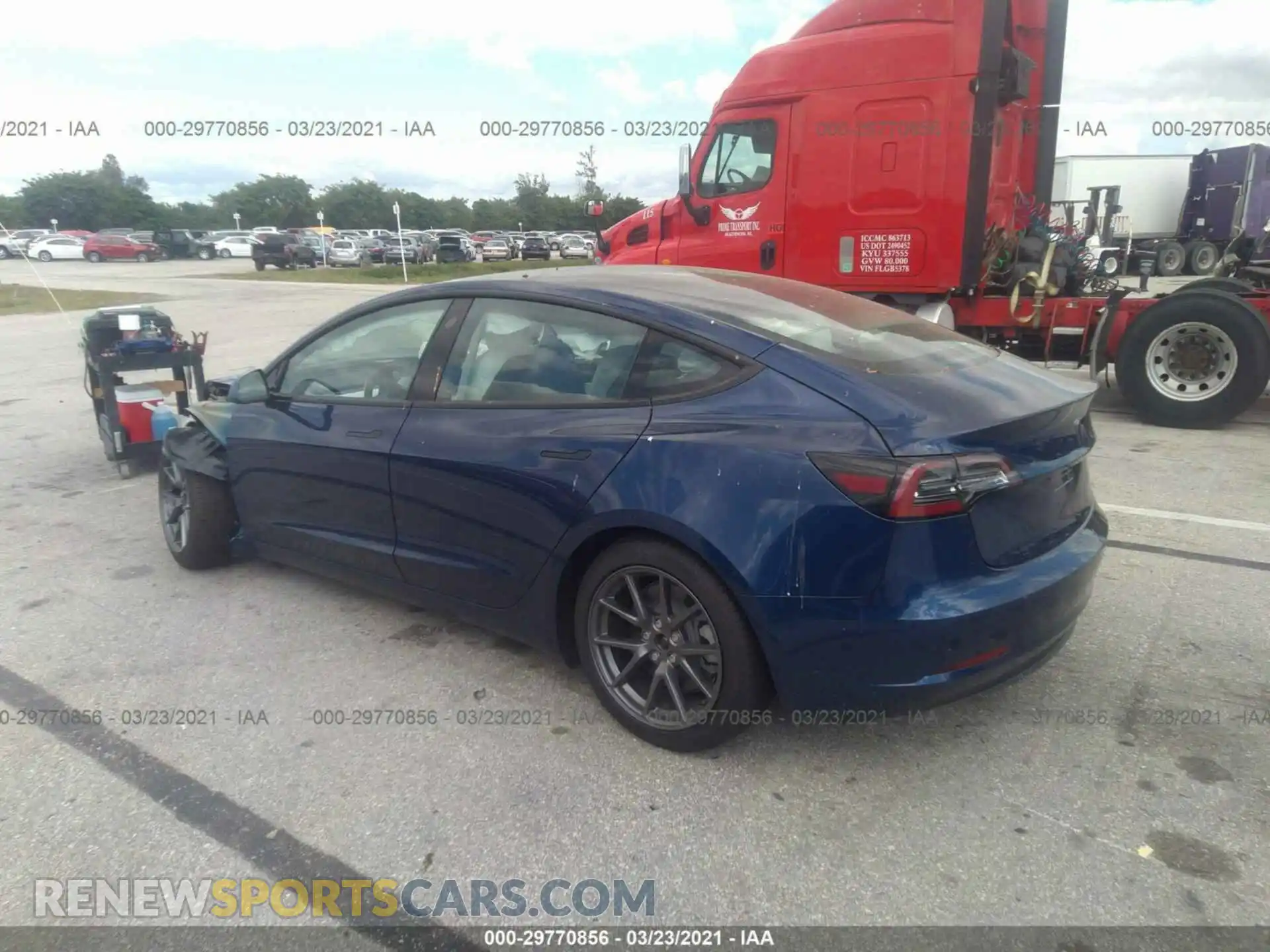 3 Photograph of a damaged car 5YJ3E1EB3MF836987 TESLA MODEL 3 2021
