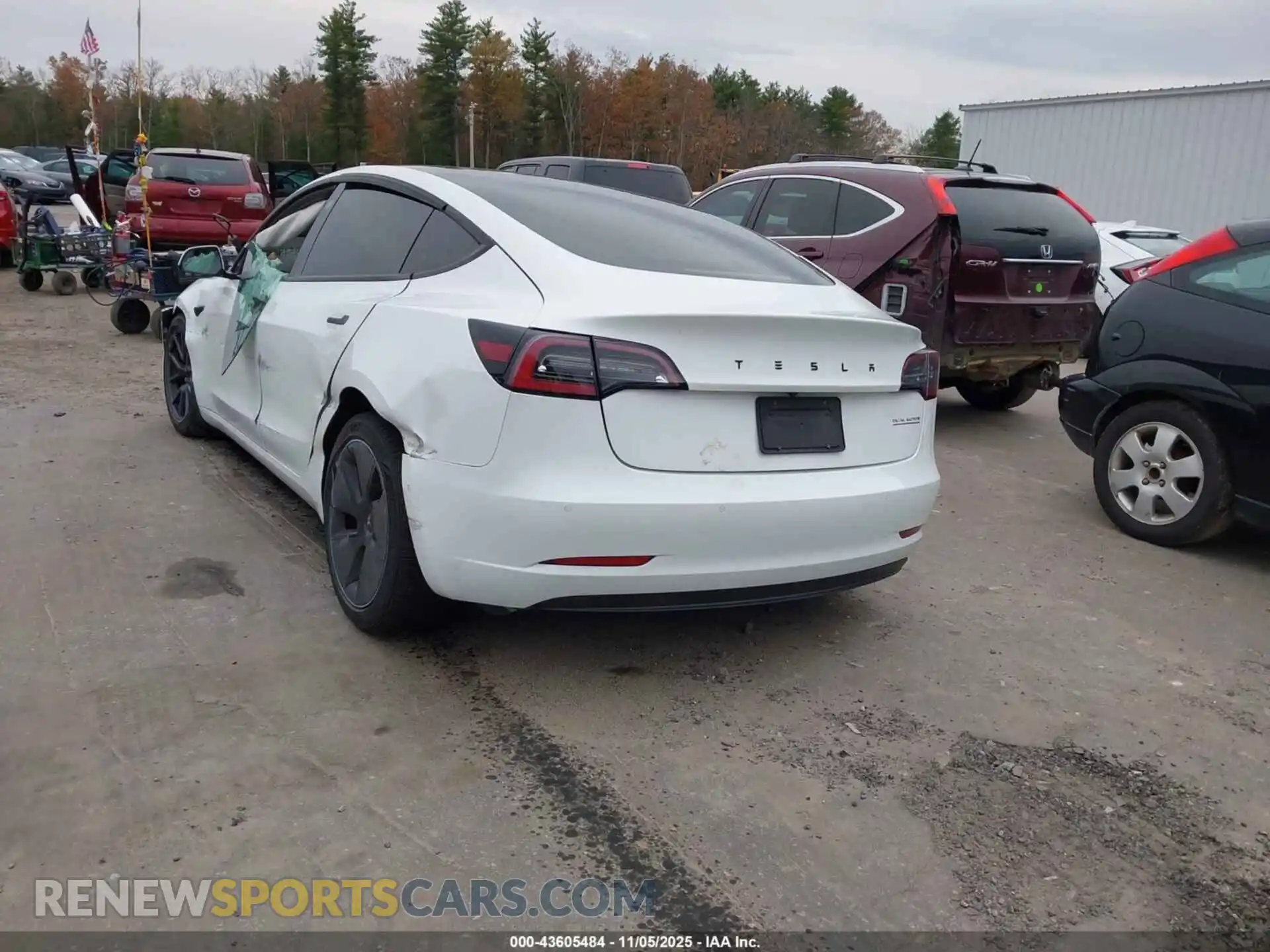 3 Photograph of a damaged car 5YJ3E1EB3MF849447 TESLA MODEL 3 2021