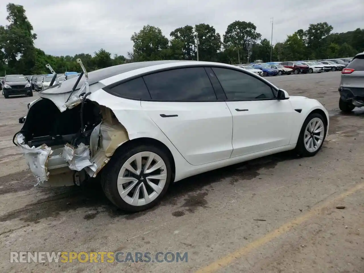3 Photograph of a damaged car 5YJ3E1EB3MF871657 TESLA MODEL 3 2021