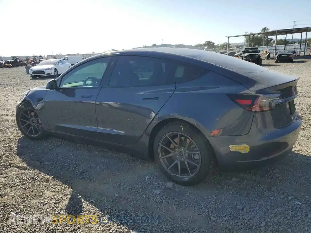 2 Photograph of a damaged car 5YJ3E1EB3MF874882 TESLA MODEL 3 2021