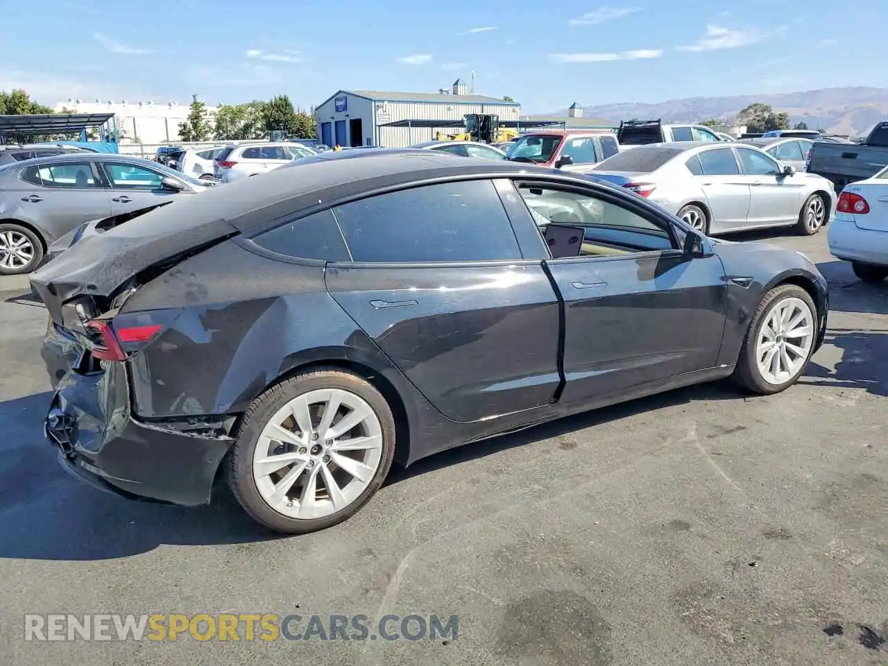 3 Photograph of a damaged car 5YJ3E1EB3MF877331 TESLA MODEL 3 2021