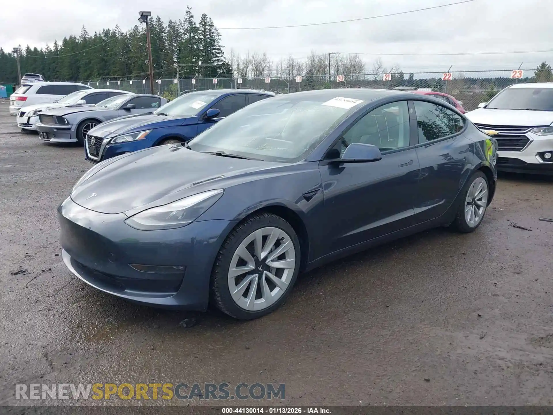 2 Photograph of a damaged car 5YJ3E1EB3MF902695 TESLA MODEL 3 2021
