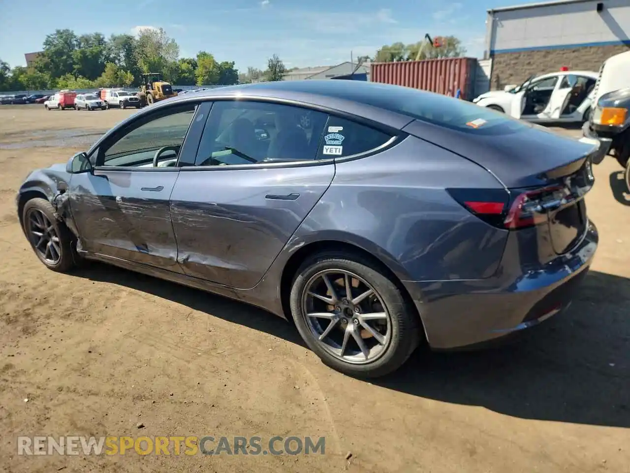 2 Photograph of a damaged car 5YJ3E1EB3MF926690 TESLA MODEL 3 2021