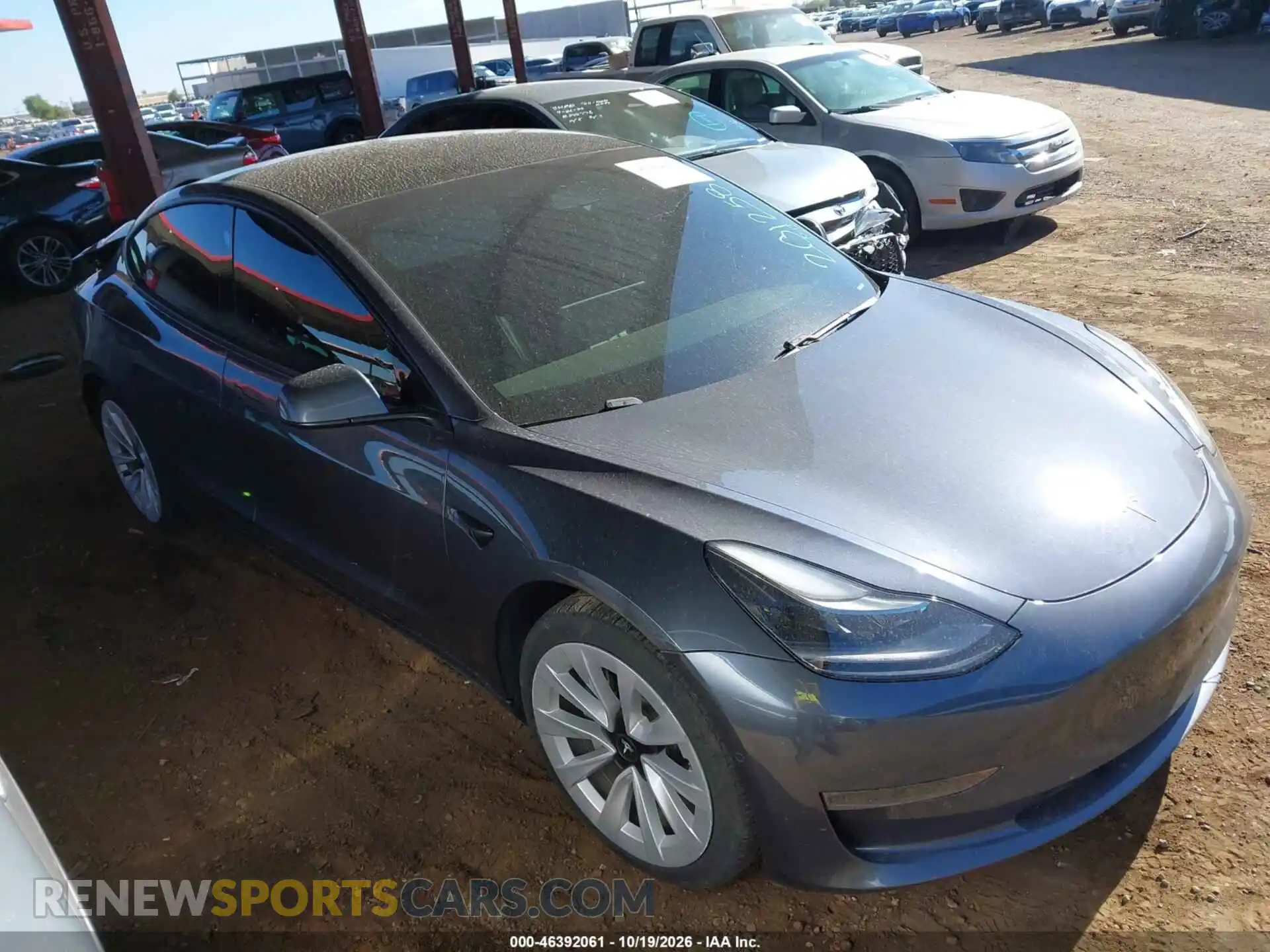 1 Photograph of a damaged car 5YJ3E1EB3MF936684 TESLA MODEL 3 2021