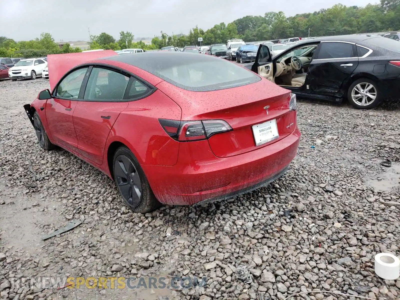 3 Photograph of a damaged car 5YJ3E1EB3MF974125 TESLA MODEL 3 2021