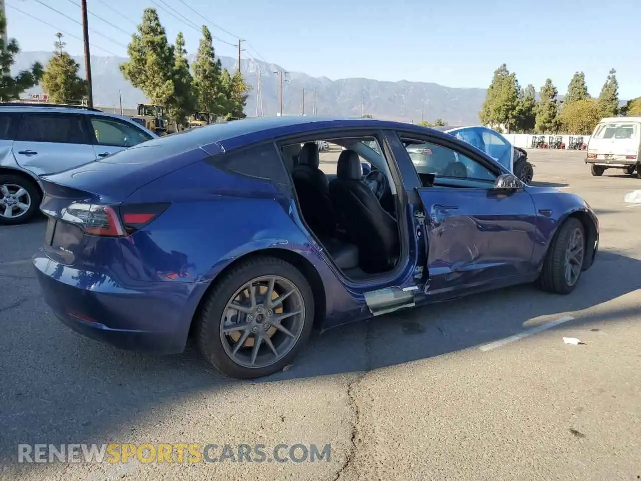3 Photograph of a damaged car 5YJ3E1EB3MF993127 TESLA MODEL 3 2021