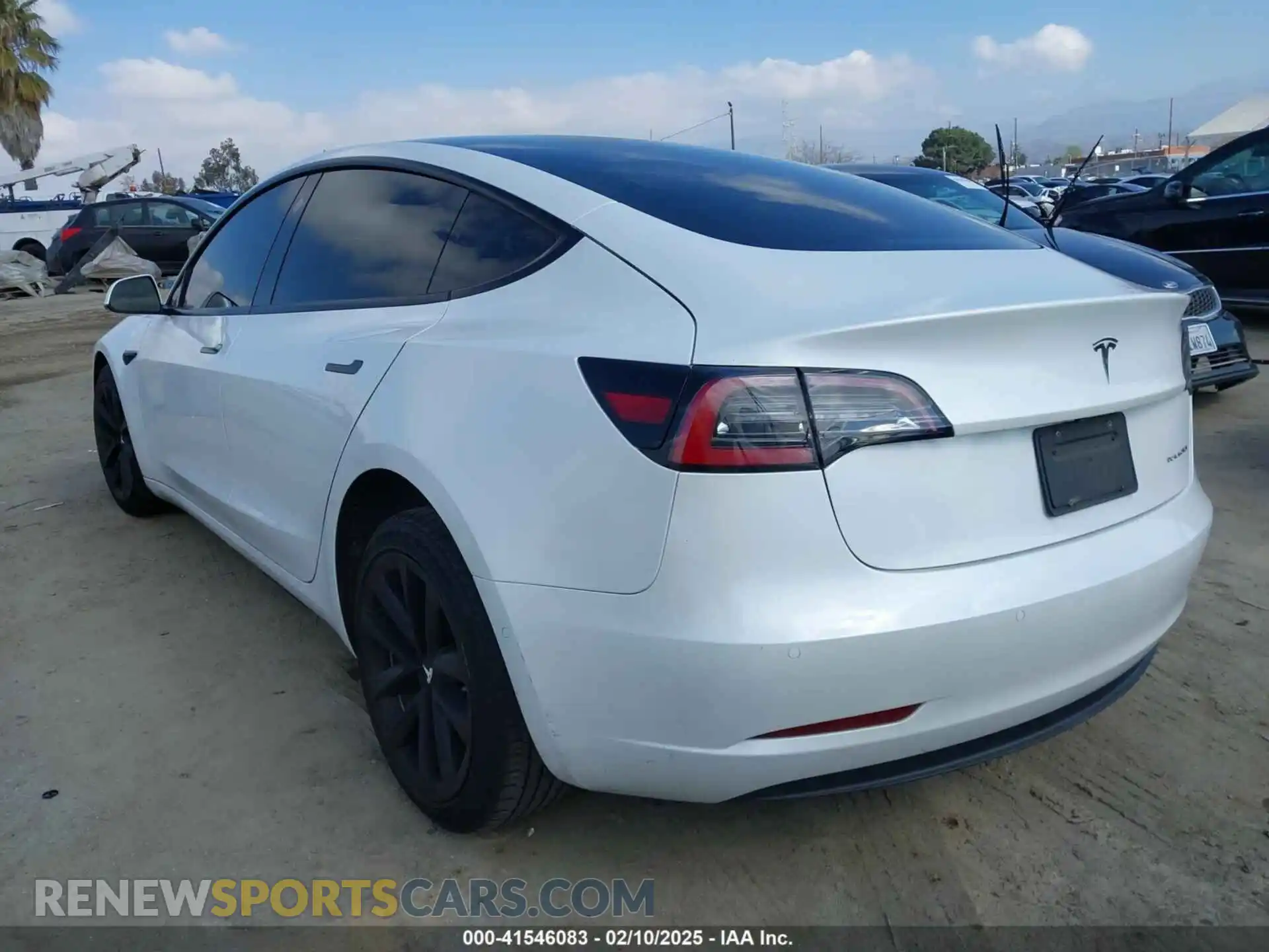 3 fotografías del automóvil dañado 5YJ3E1EB4MF010097 TESLA MODEL 3 2021