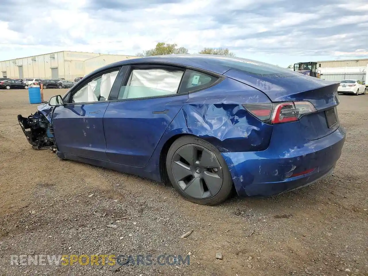 2 Photograph of a damaged car 5YJ3E1EB4MF019754 TESLA MODEL 3 2021