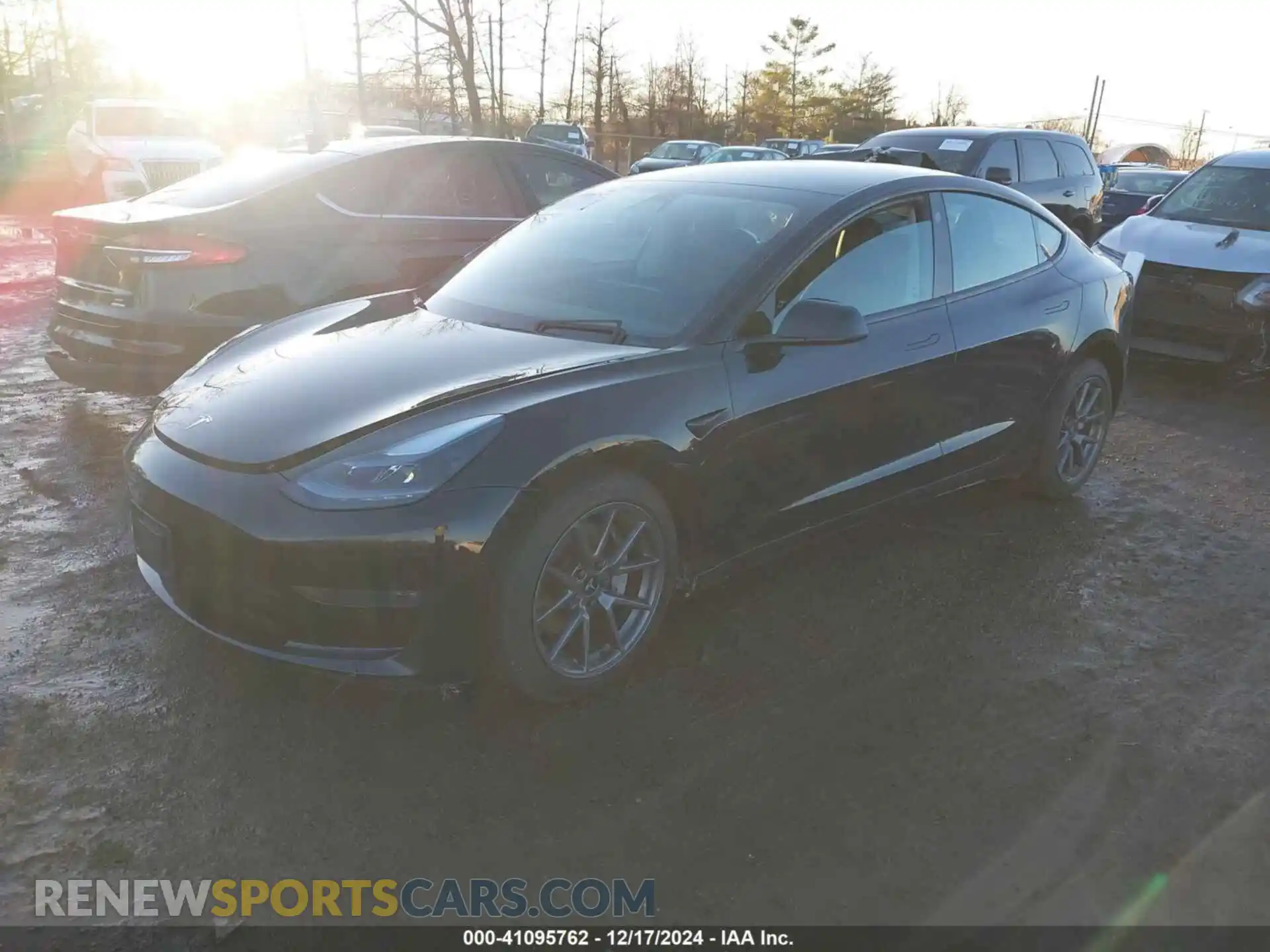 2 Photograph of a damaged car 5YJ3E1EB4MF044881 TESLA MODEL 3 2021