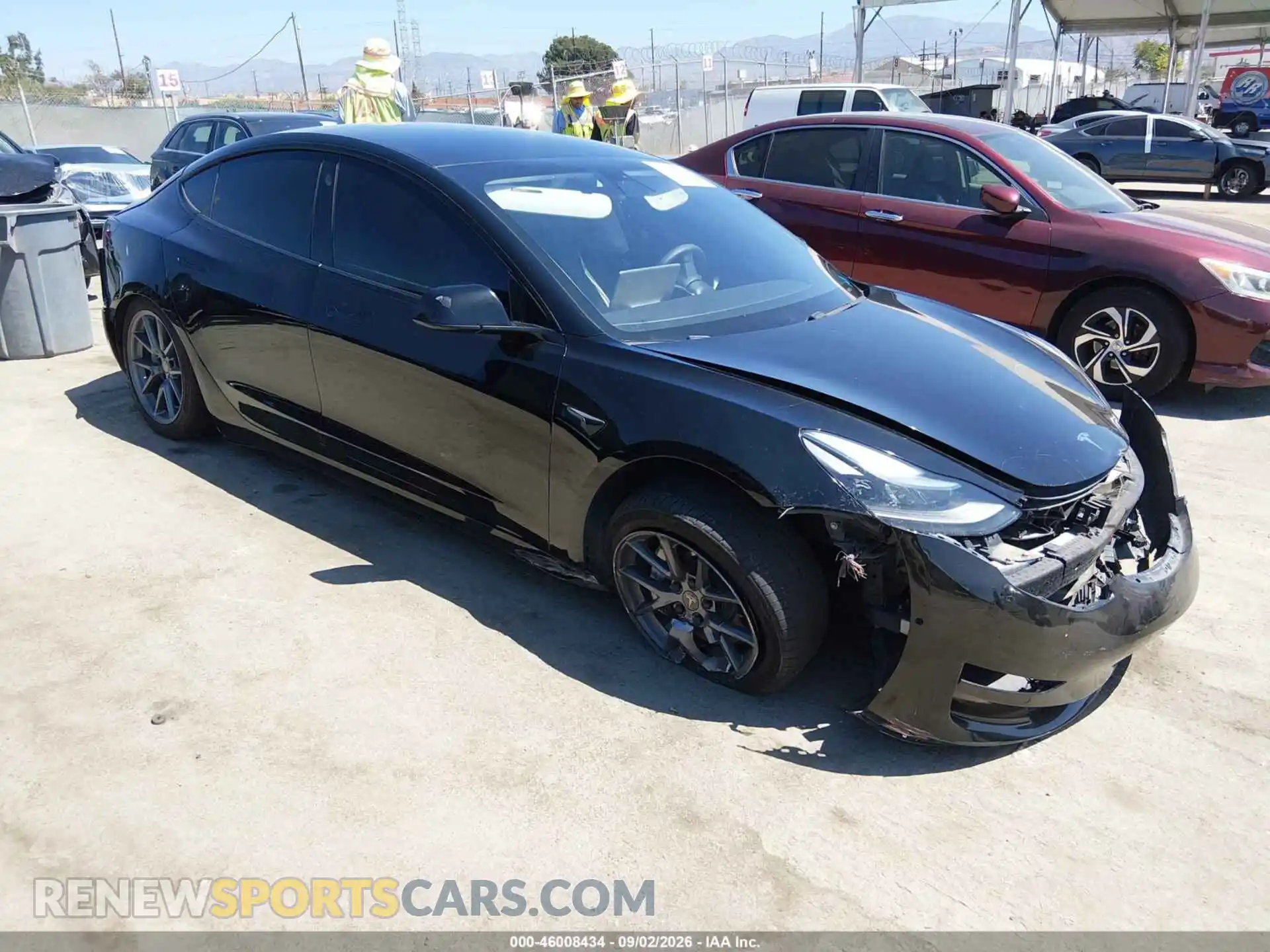 1 Photograph of a damaged car 5YJ3E1EB4MF066251 TESLA MODEL 3 2021
