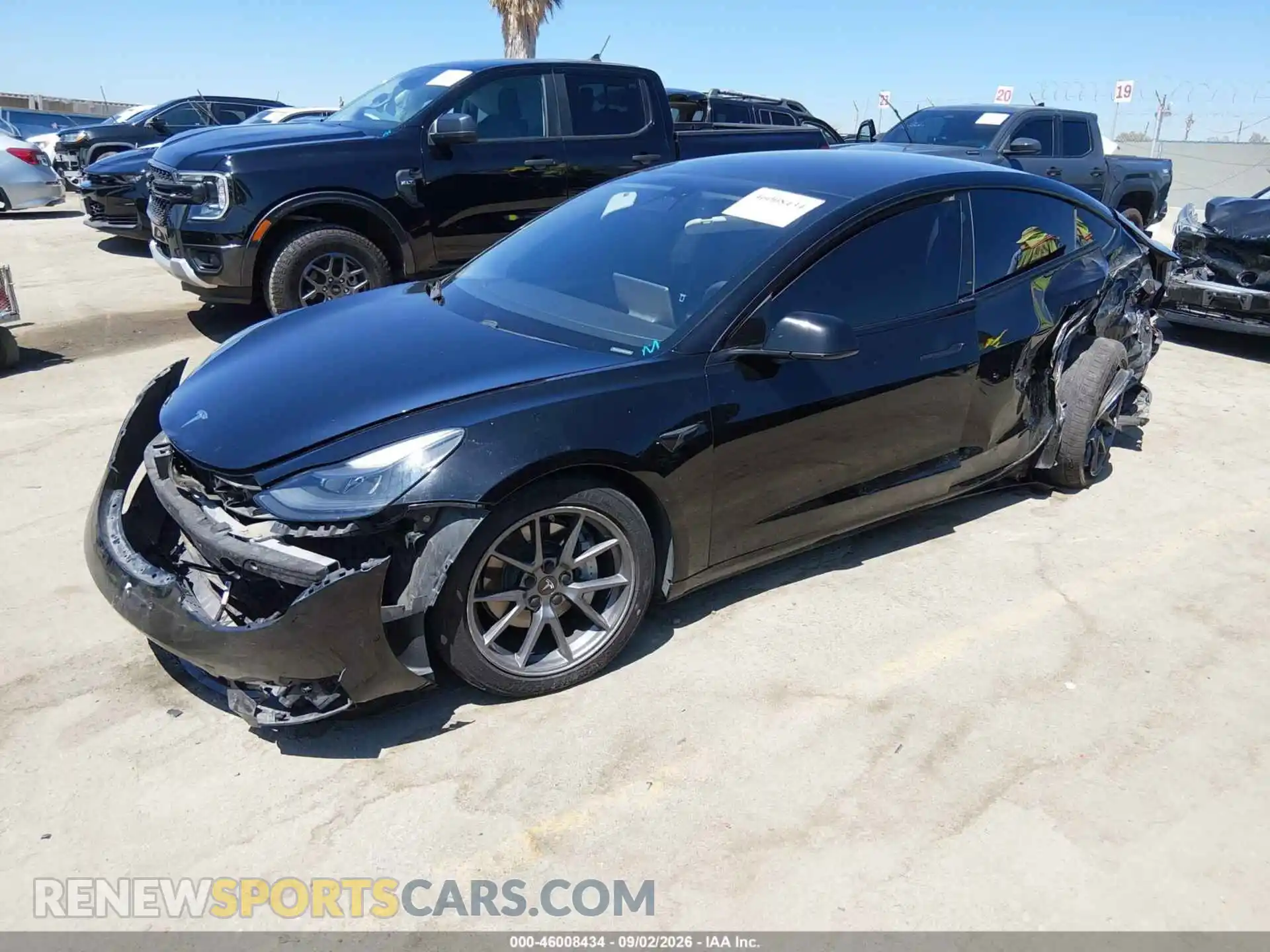 2 Photograph of a damaged car 5YJ3E1EB4MF066251 TESLA MODEL 3 2021