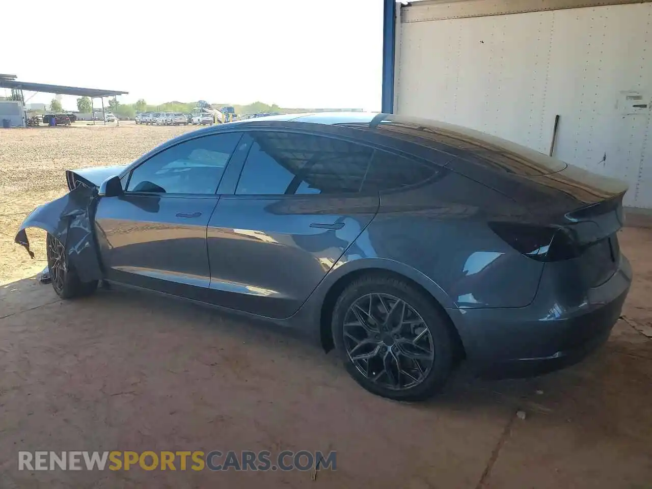 2 Photograph of a damaged car 5YJ3E1EB4MF071952 TESLA MODEL 3 2021