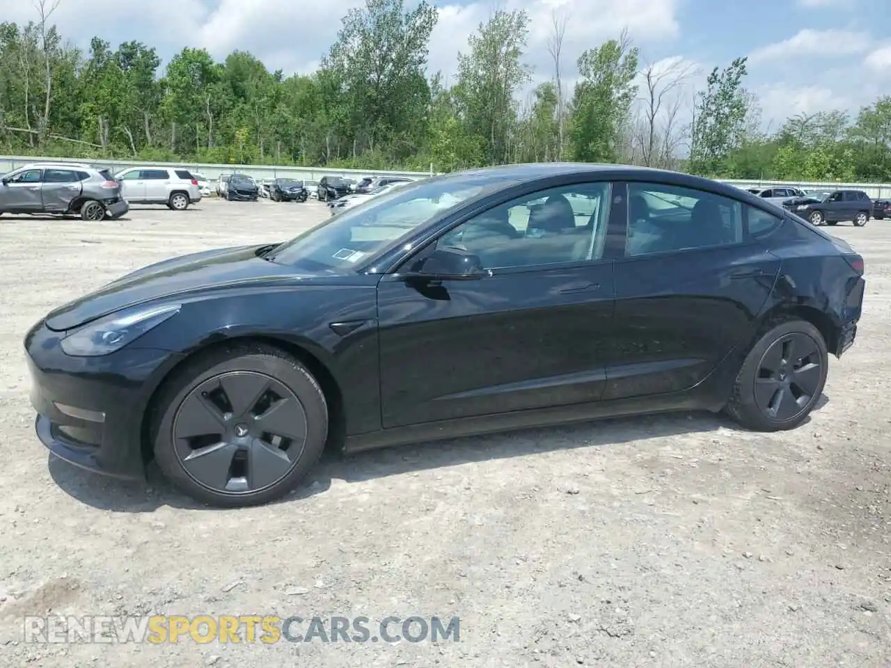 1 Photograph of a damaged car 5YJ3E1EB4MF081218 TESLA MODEL 3 2021