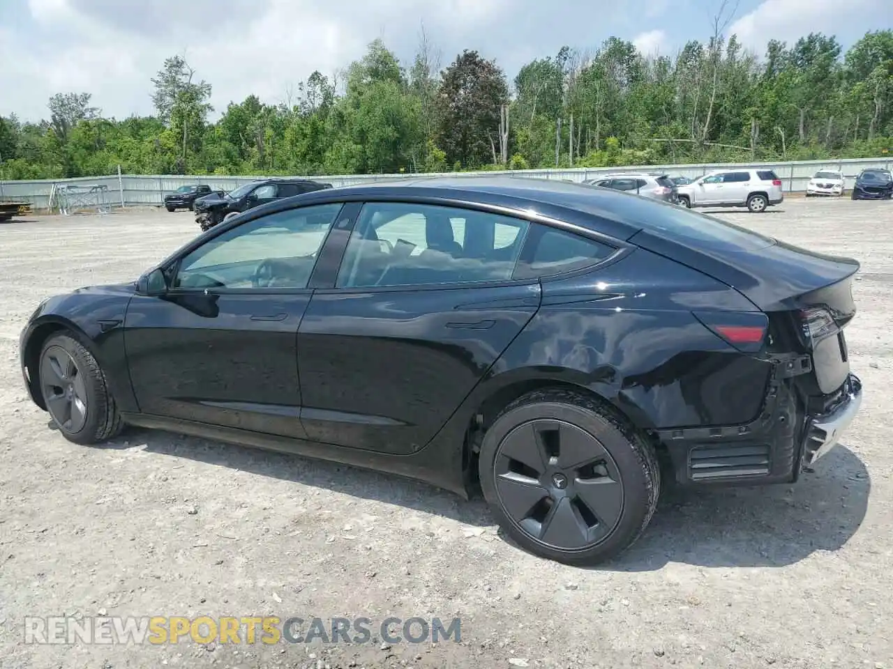 2 Photograph of a damaged car 5YJ3E1EB4MF081218 TESLA MODEL 3 2021