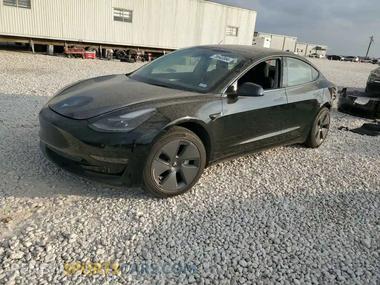 1 Photograph of a damaged car 5YJ3E1EB4MF086225 TESLA MODEL 3 2021