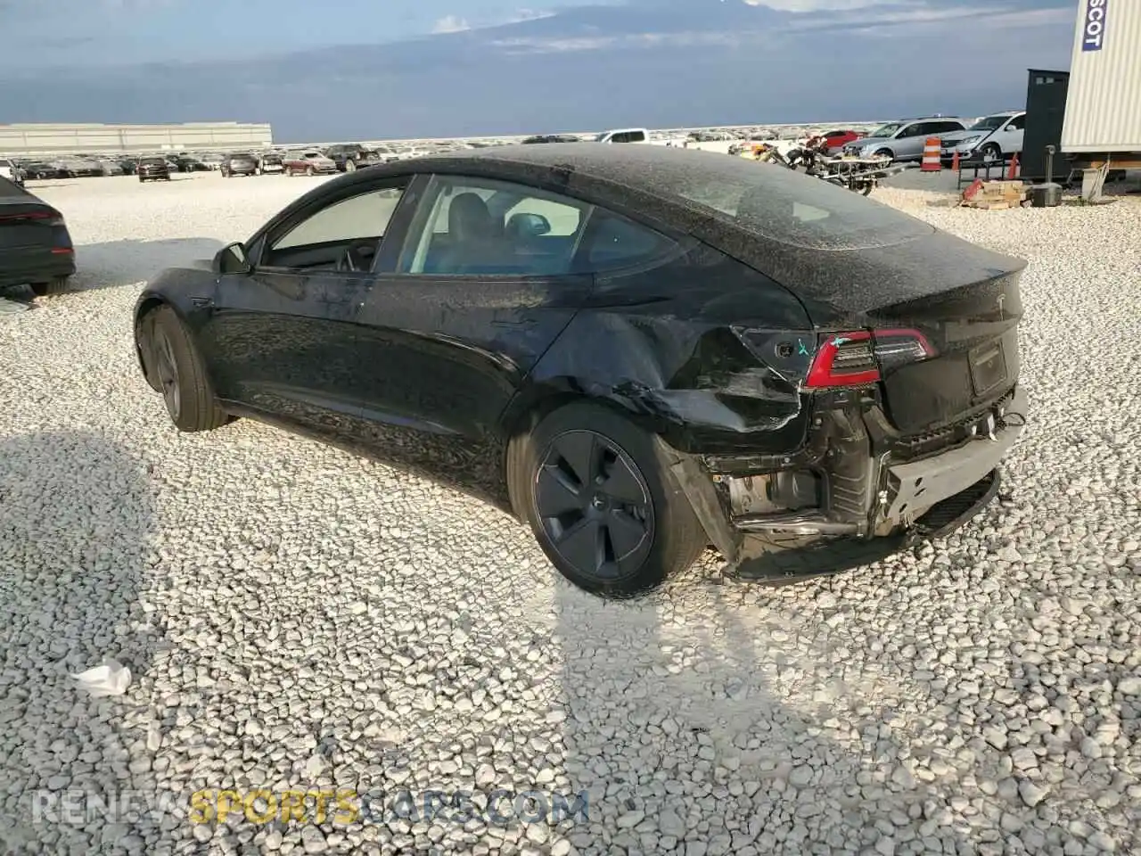 2 Photograph of a damaged car 5YJ3E1EB4MF086225 TESLA MODEL 3 2021