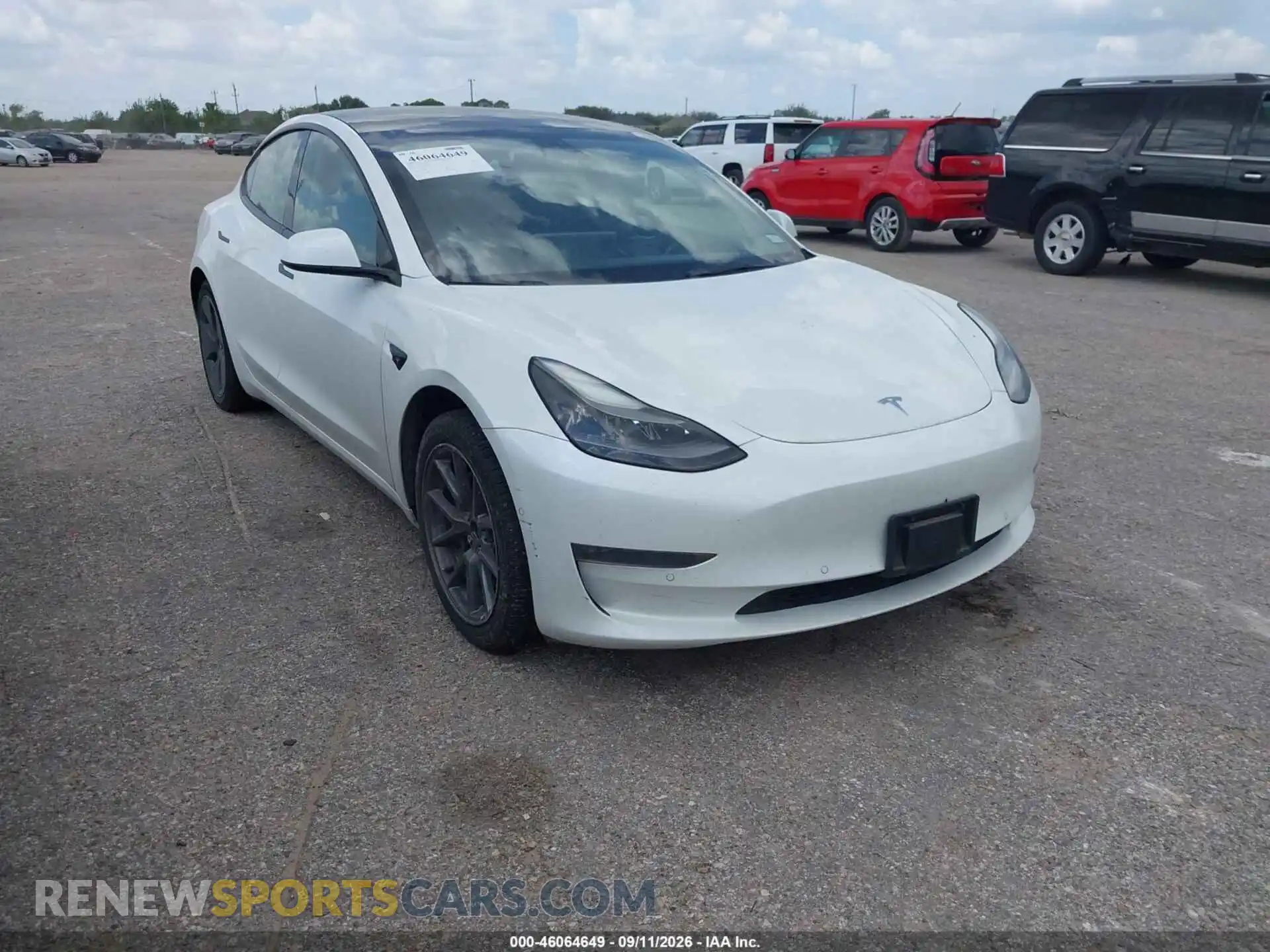 1 Photograph of a damaged car 5YJ3E1EB4MF095829 TESLA MODEL 3 2021