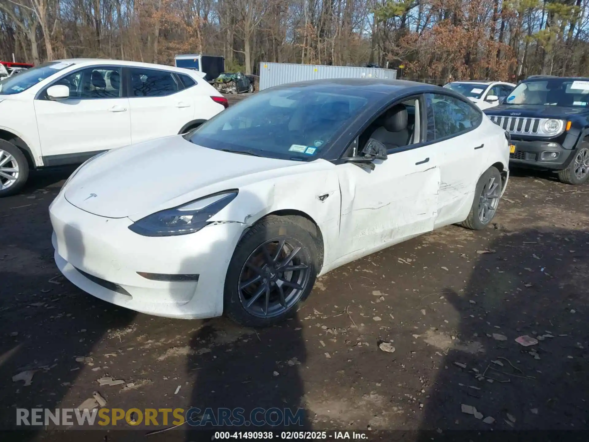 2 Фотография поврежденного автомобиля 5YJ3E1EB4MF099217 TESLA MODEL 3 2021