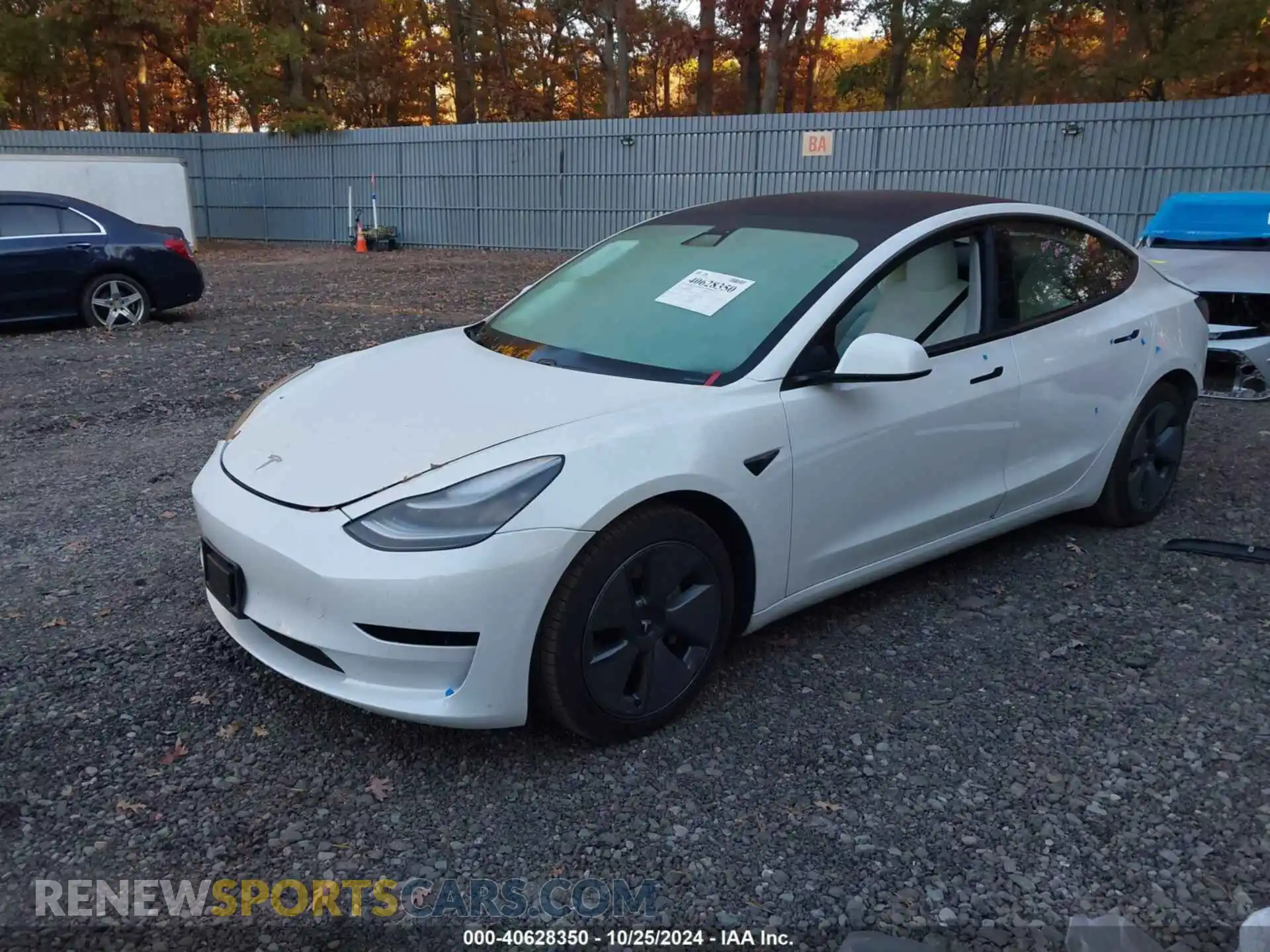 2 Photograph of a damaged car 5YJ3E1EB4MF855158 TESLA MODEL 3 2021
