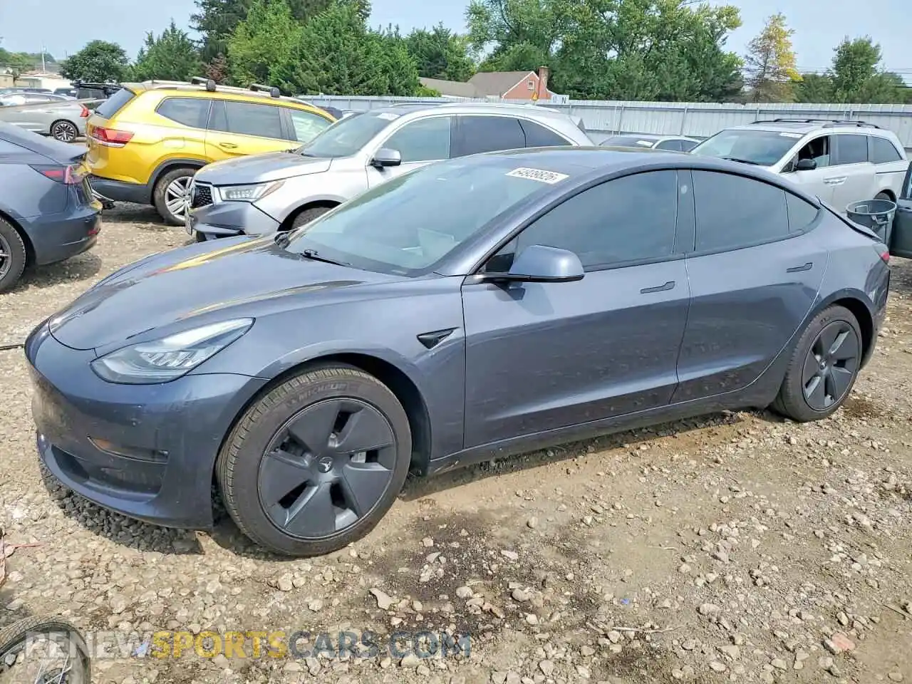 1 Photograph of a damaged car 5YJ3E1EB4MF860053 TESLA MODEL 3 2021