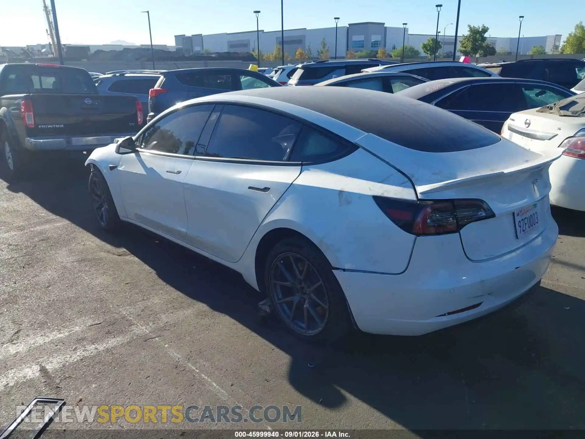 3 Photograph of a damaged car 5YJ3E1EB4MF879010 TESLA MODEL 3 2021