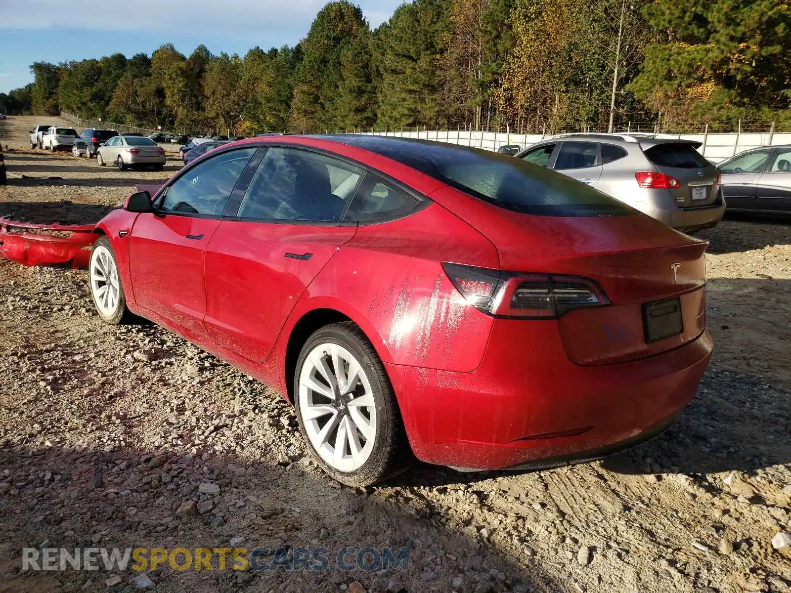 3 Photograph of a damaged car 5YJ3E1EB4MF902401 TESLA MODEL 3 2021